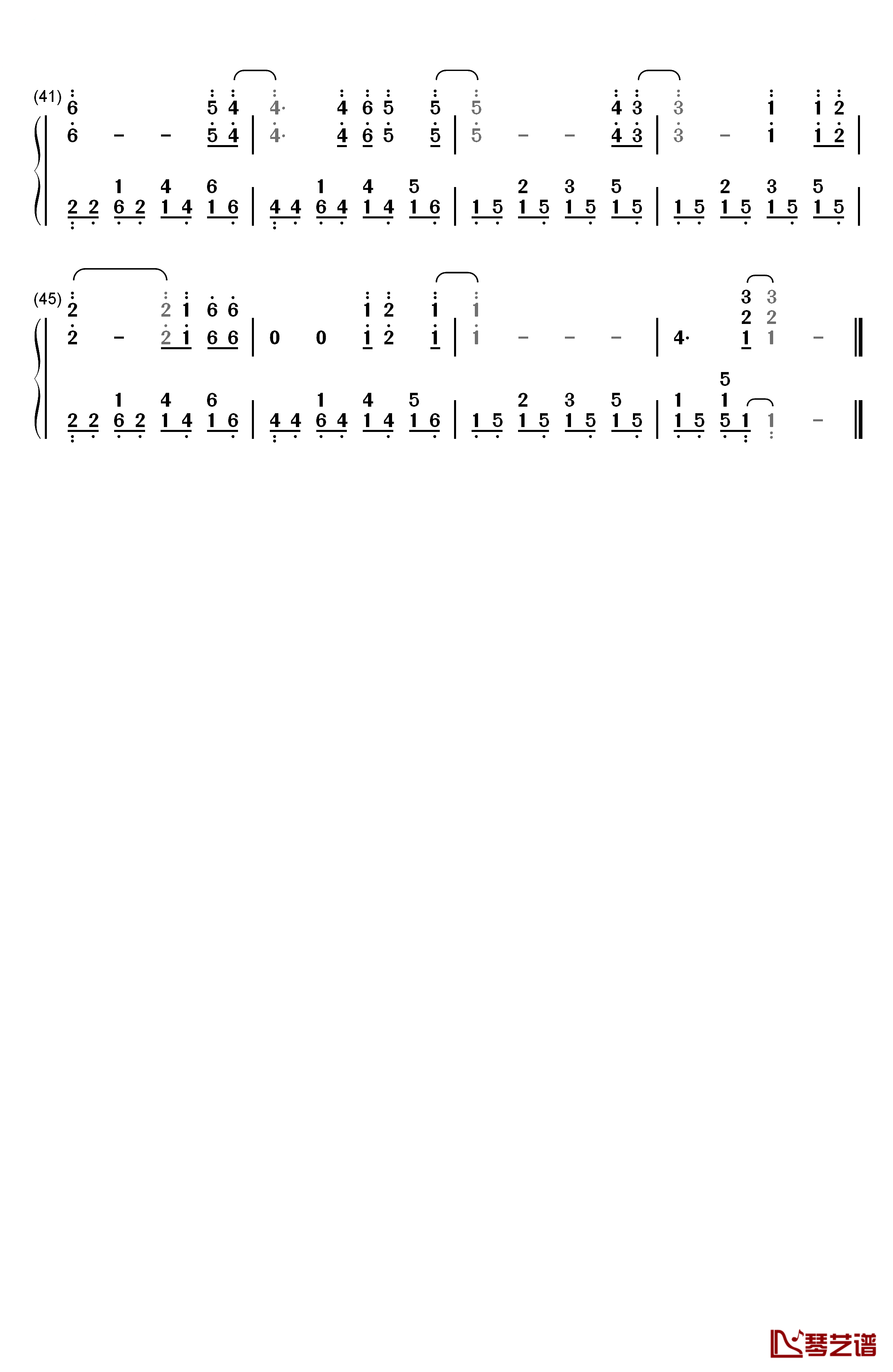 塑料袋钢琴简谱-数字双手-缝纫机乐队3