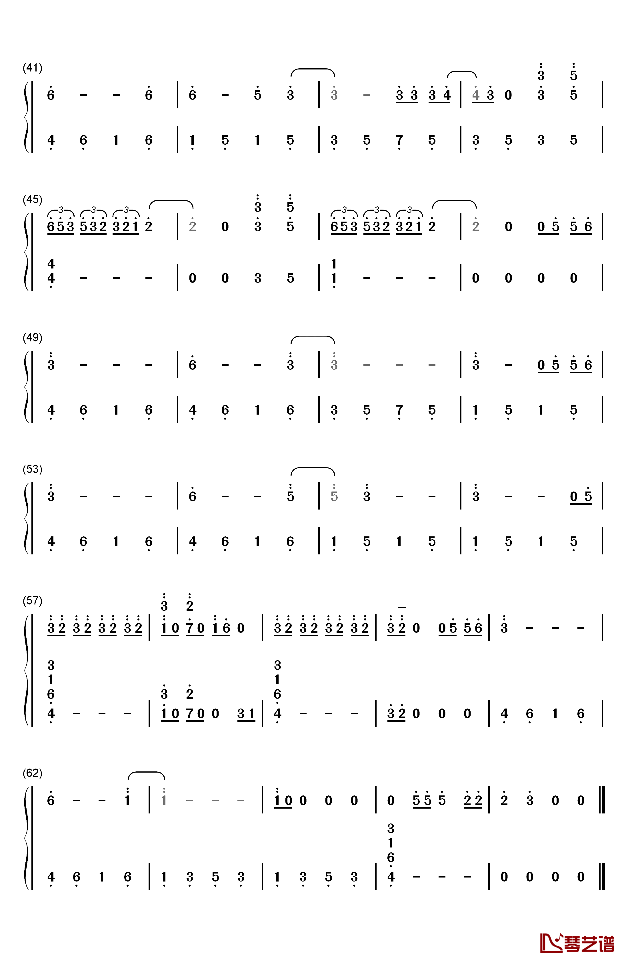 Serendipity钢琴简谱-数字双手-防弹少年团3