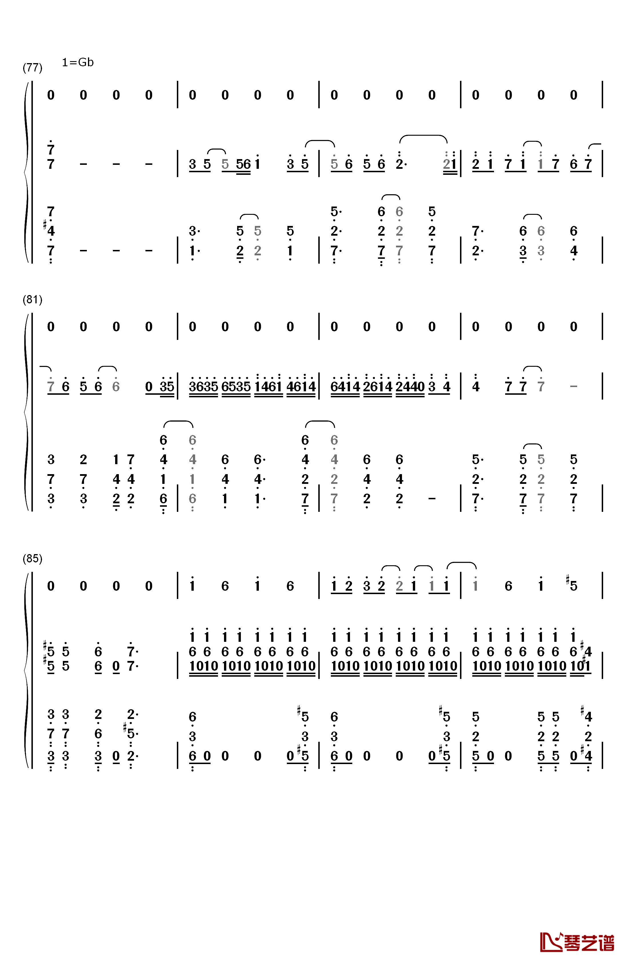 马尾与发圈（ポニーテールとシュシュ）钢琴简谱-数字双手-AKB487