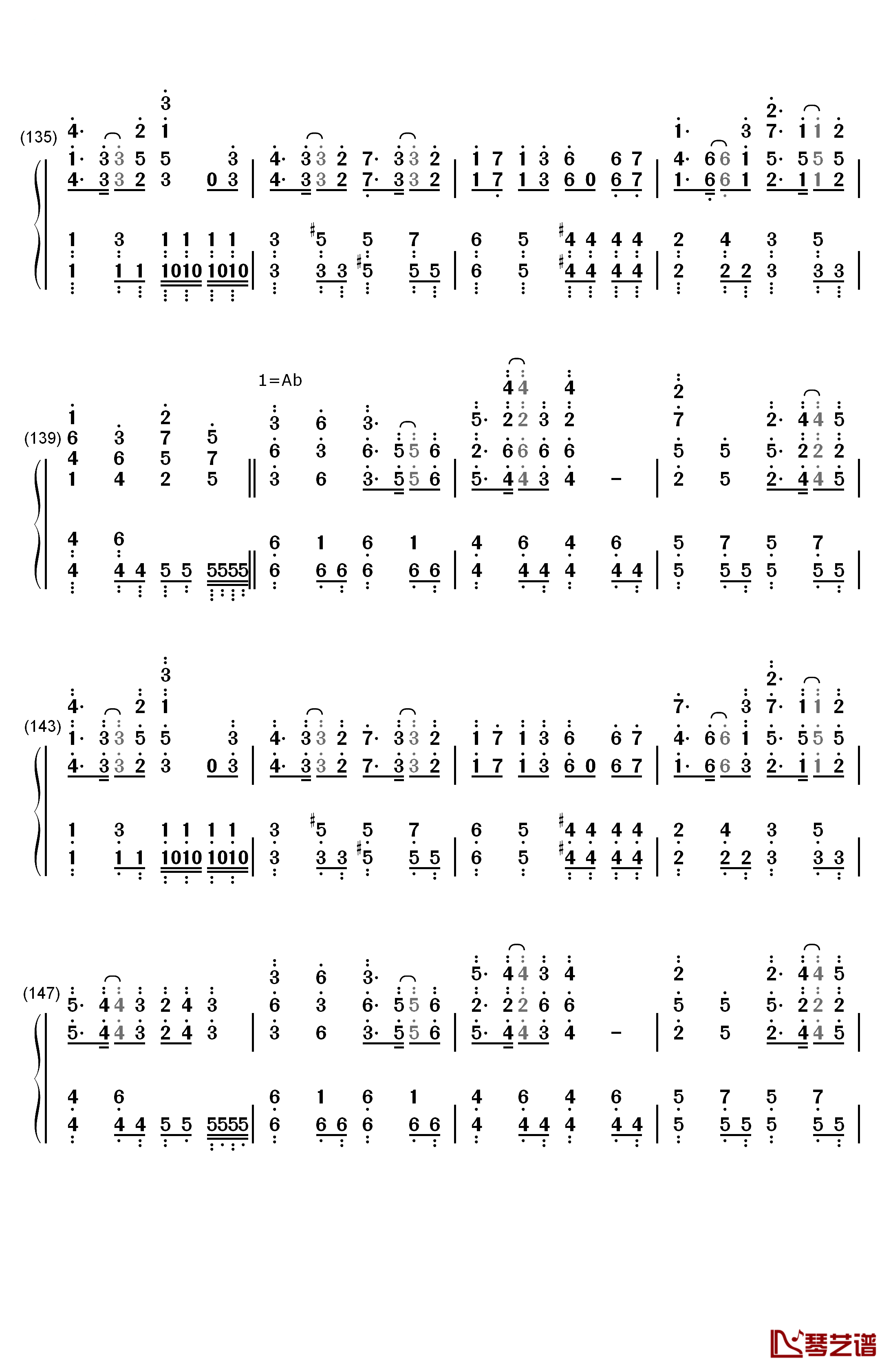 Clockwork Planet钢琴简谱-数字双手-fripSide8