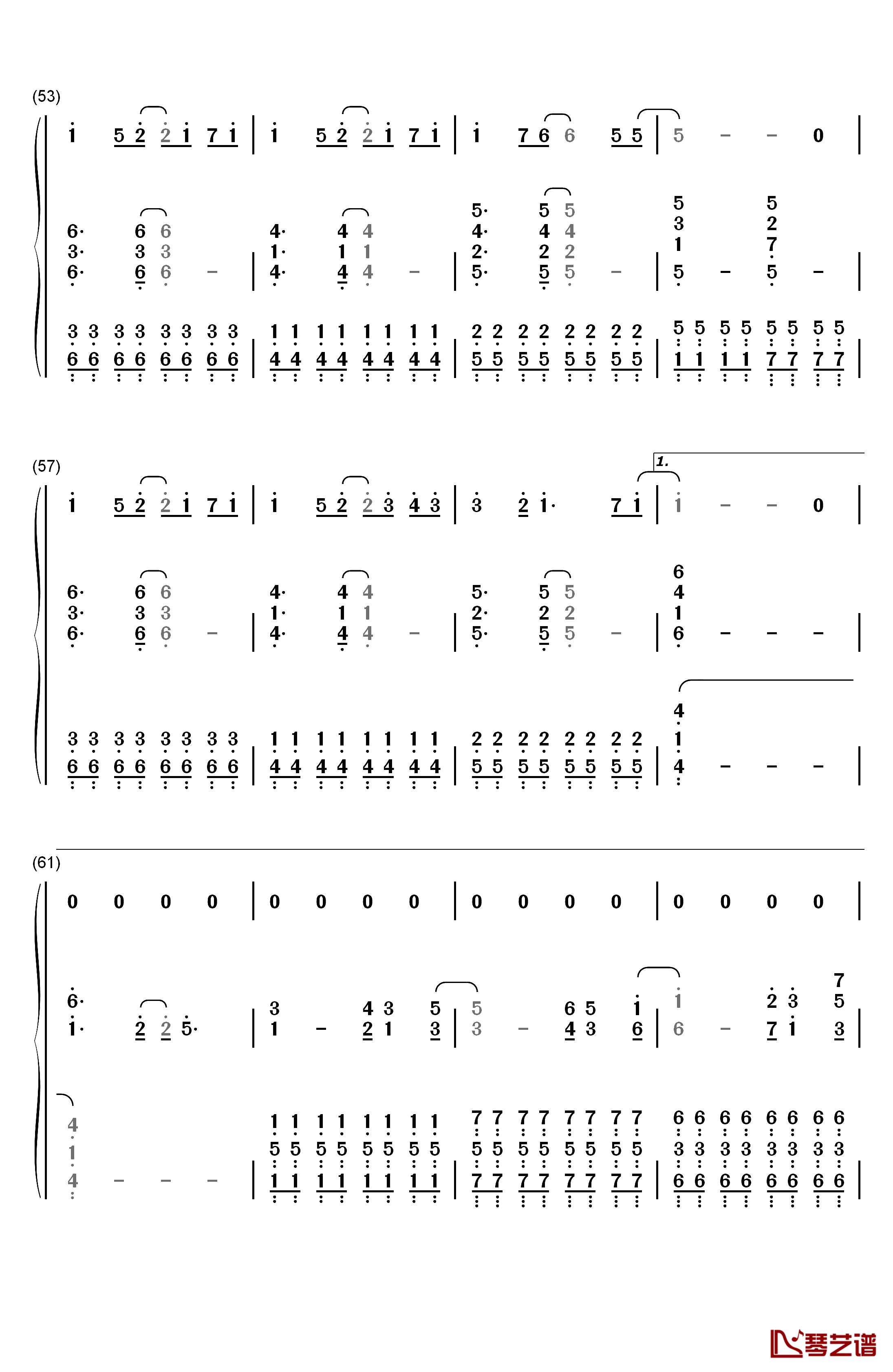 马尾与发圈（ポニーテールとシュシュ）钢琴简谱-数字双手-AKB485