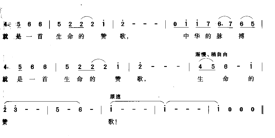 脉搏简谱1