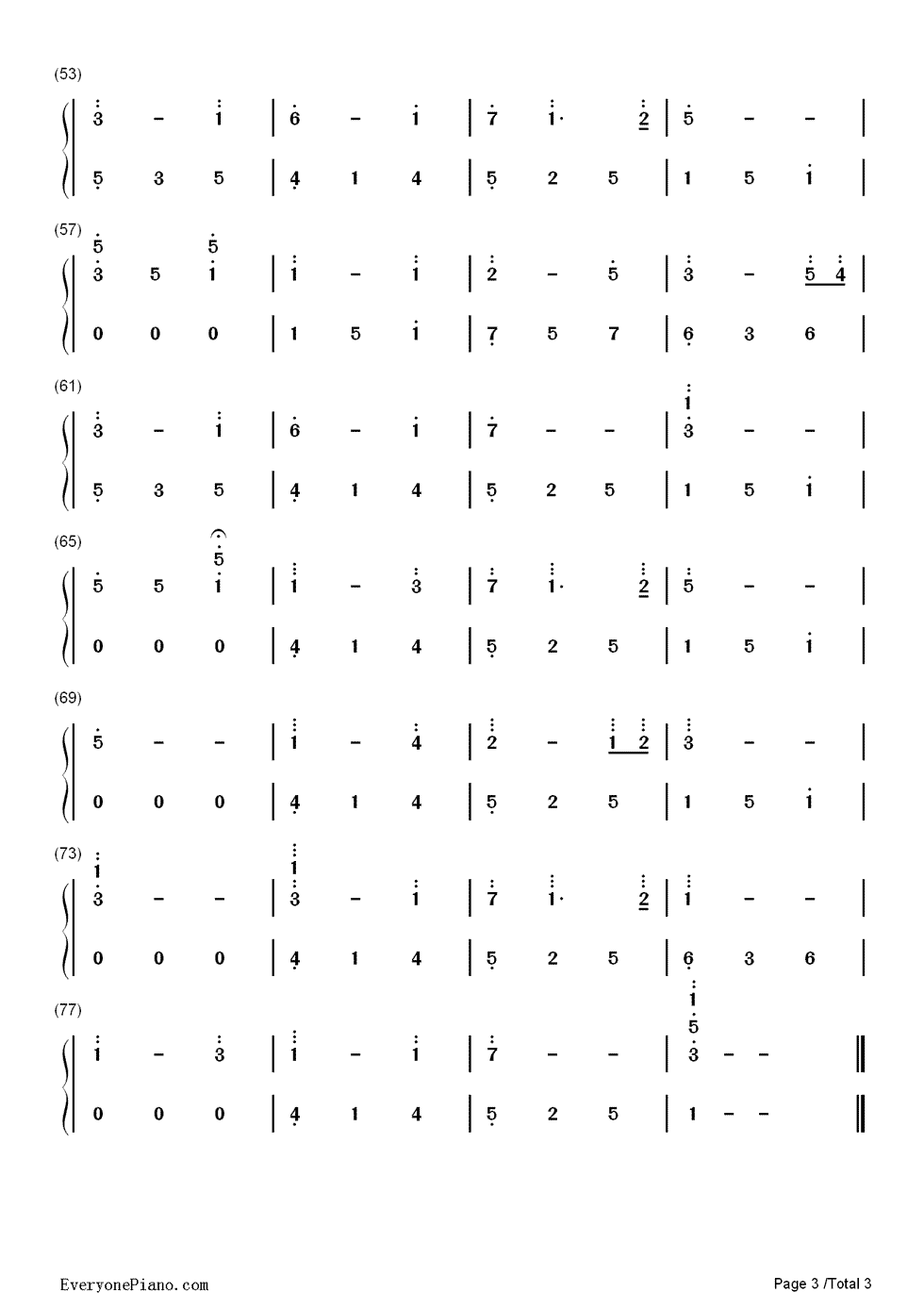 拥有钢琴简谱-数字双手-廖福彬3