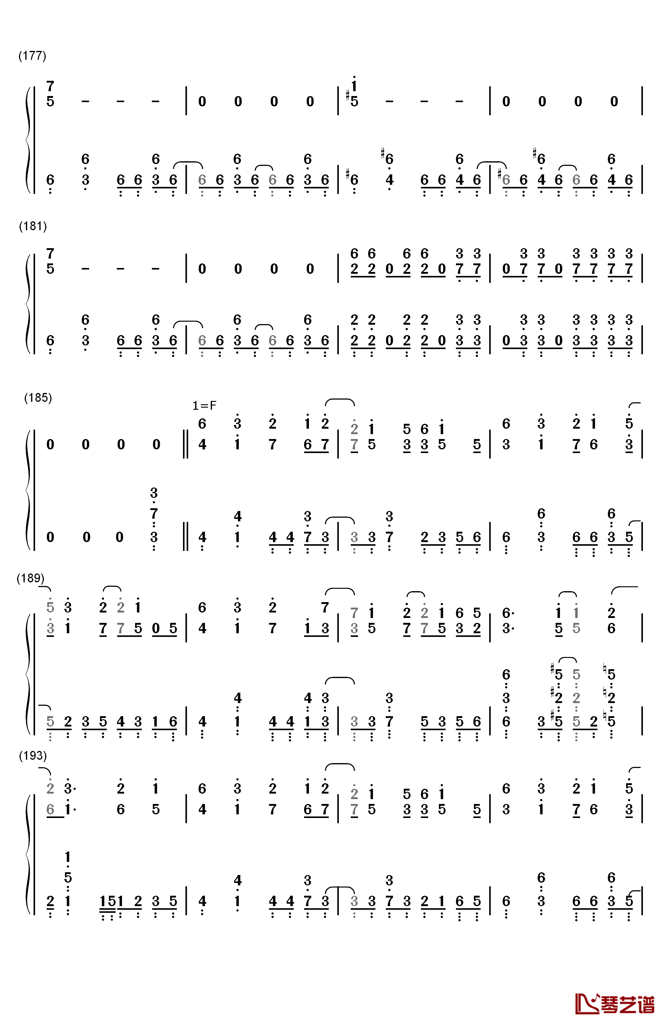 ロスタイムメモリー钢琴简谱-数字双手-IA10