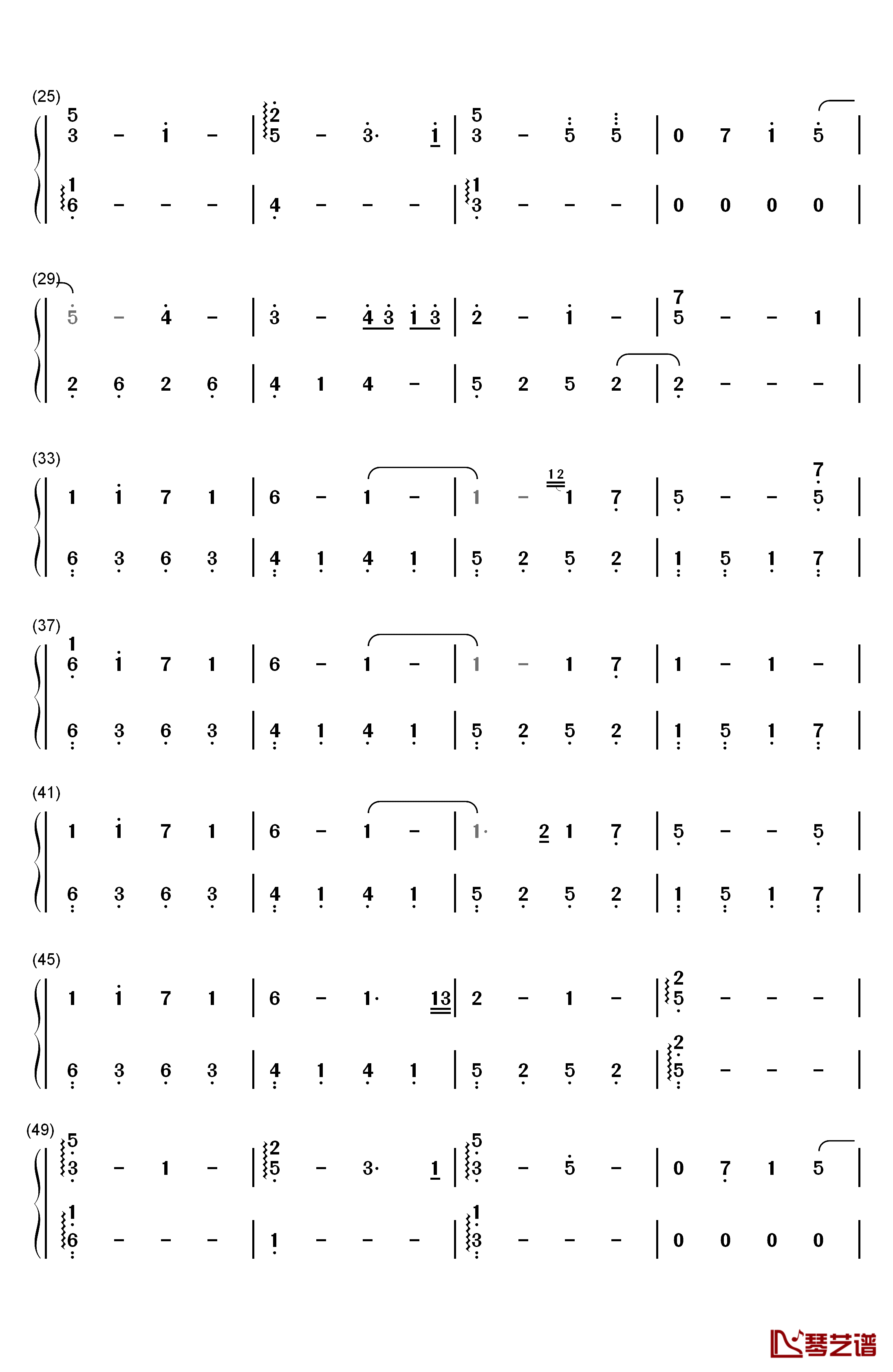 What I Feel When I See Her钢琴简谱-数字双手-Xeuphoria2