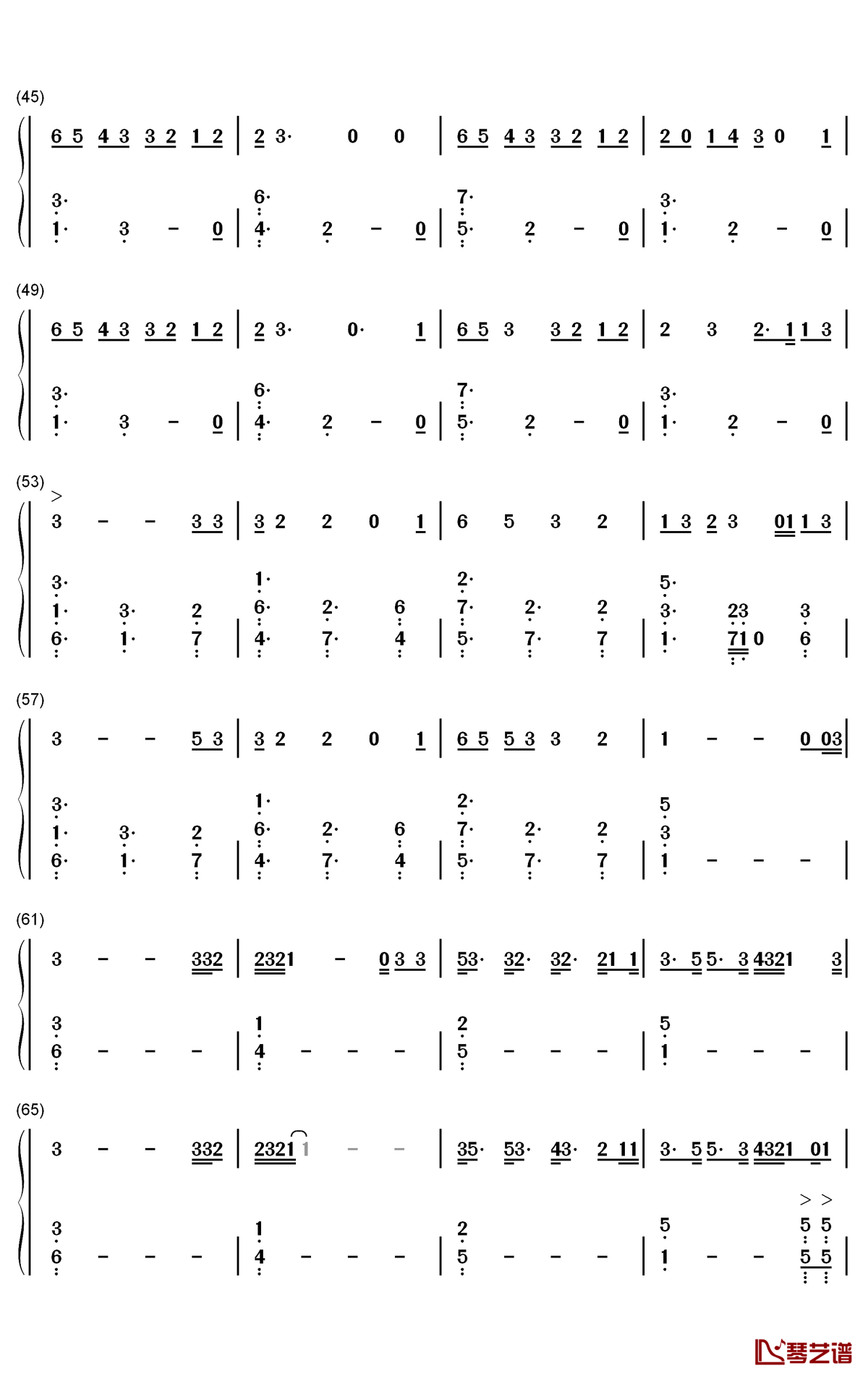 Its You钢琴简谱-数字双手-Ali Gatie3