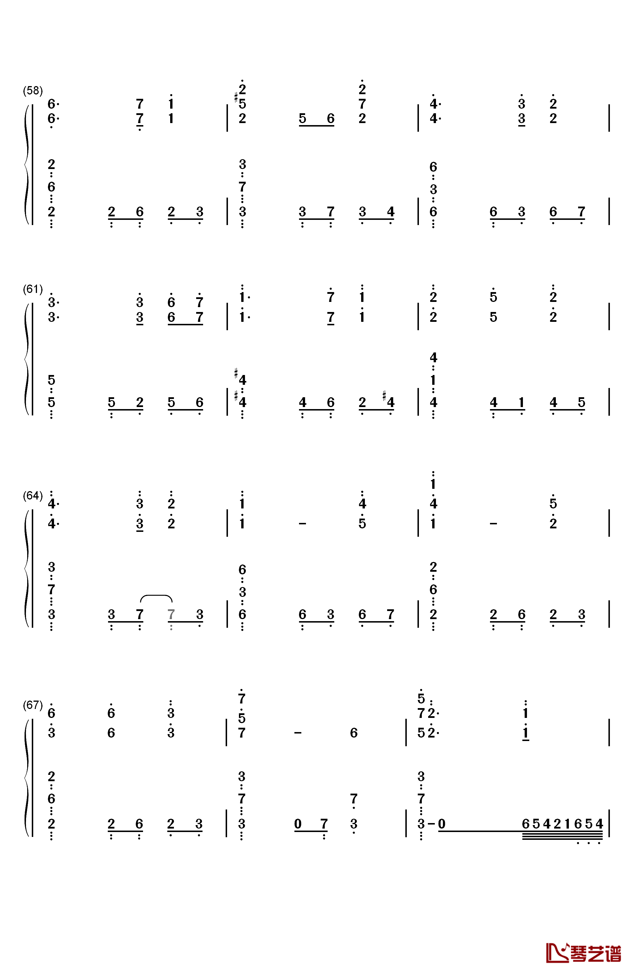 イザベラの唄钢琴简谱-数字双手-小畑貴裕5