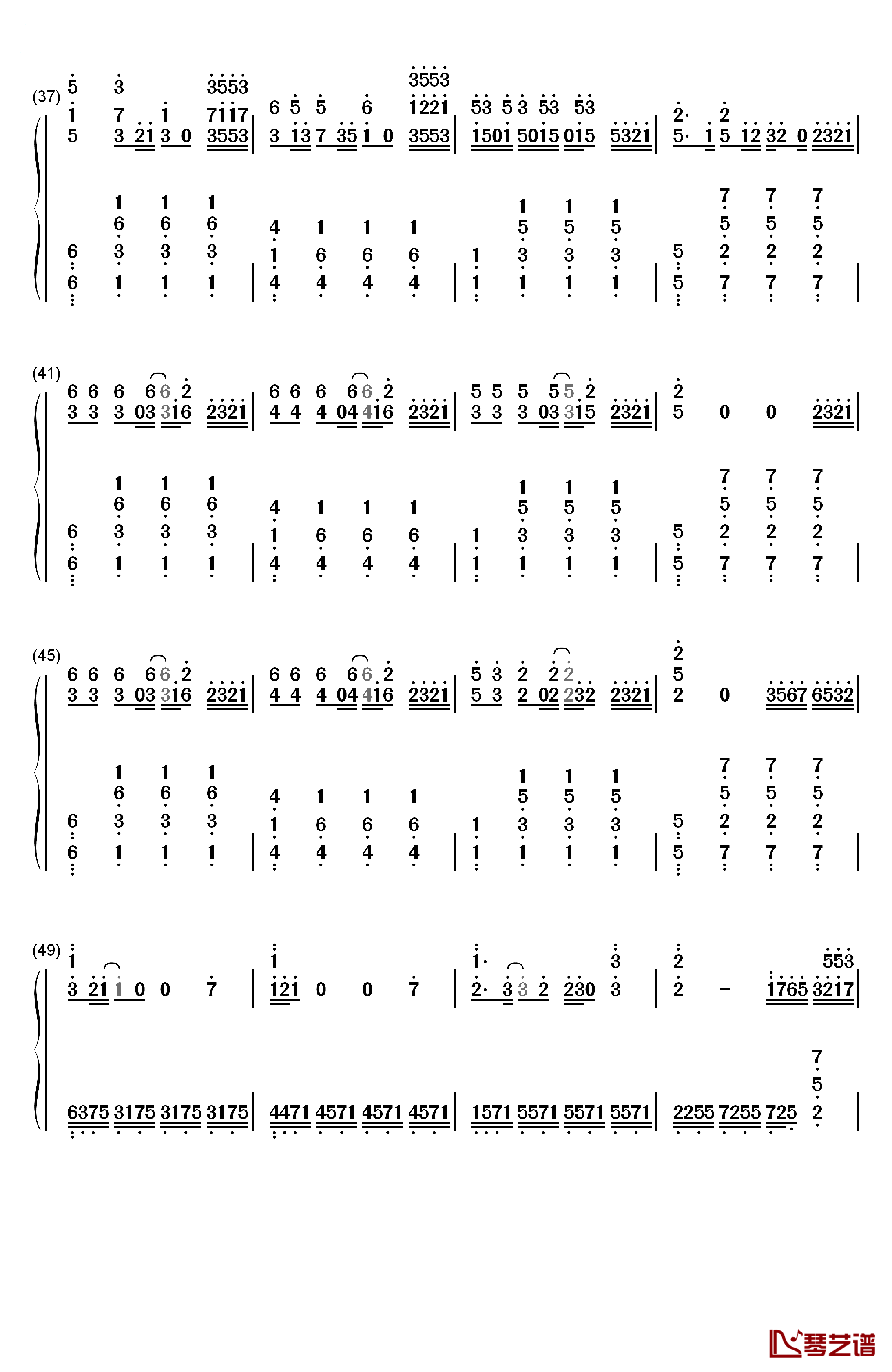 Try钢琴简谱-数字双手-Colbie Caillat3