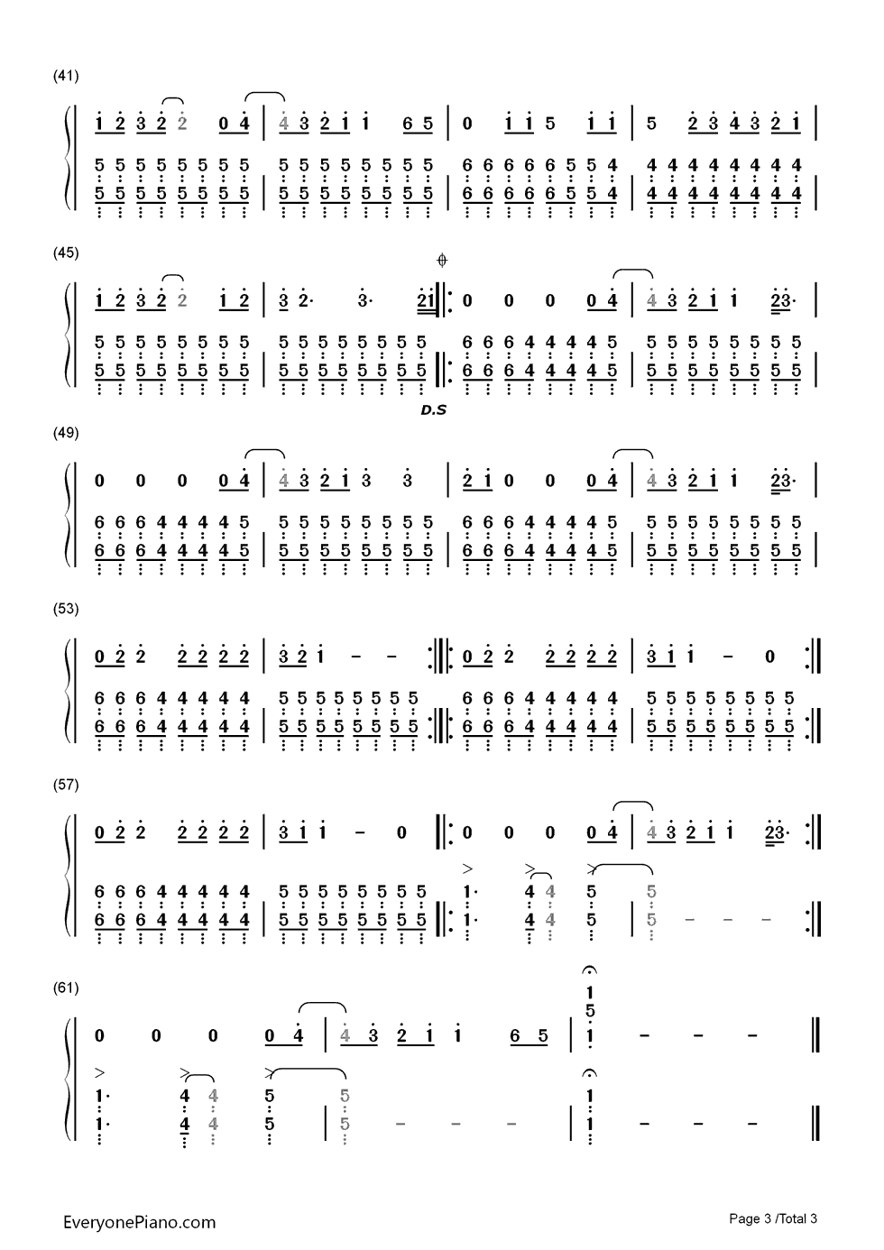 Where Do Broken Hearts Go钢琴简谱-数字双手-One Direction3