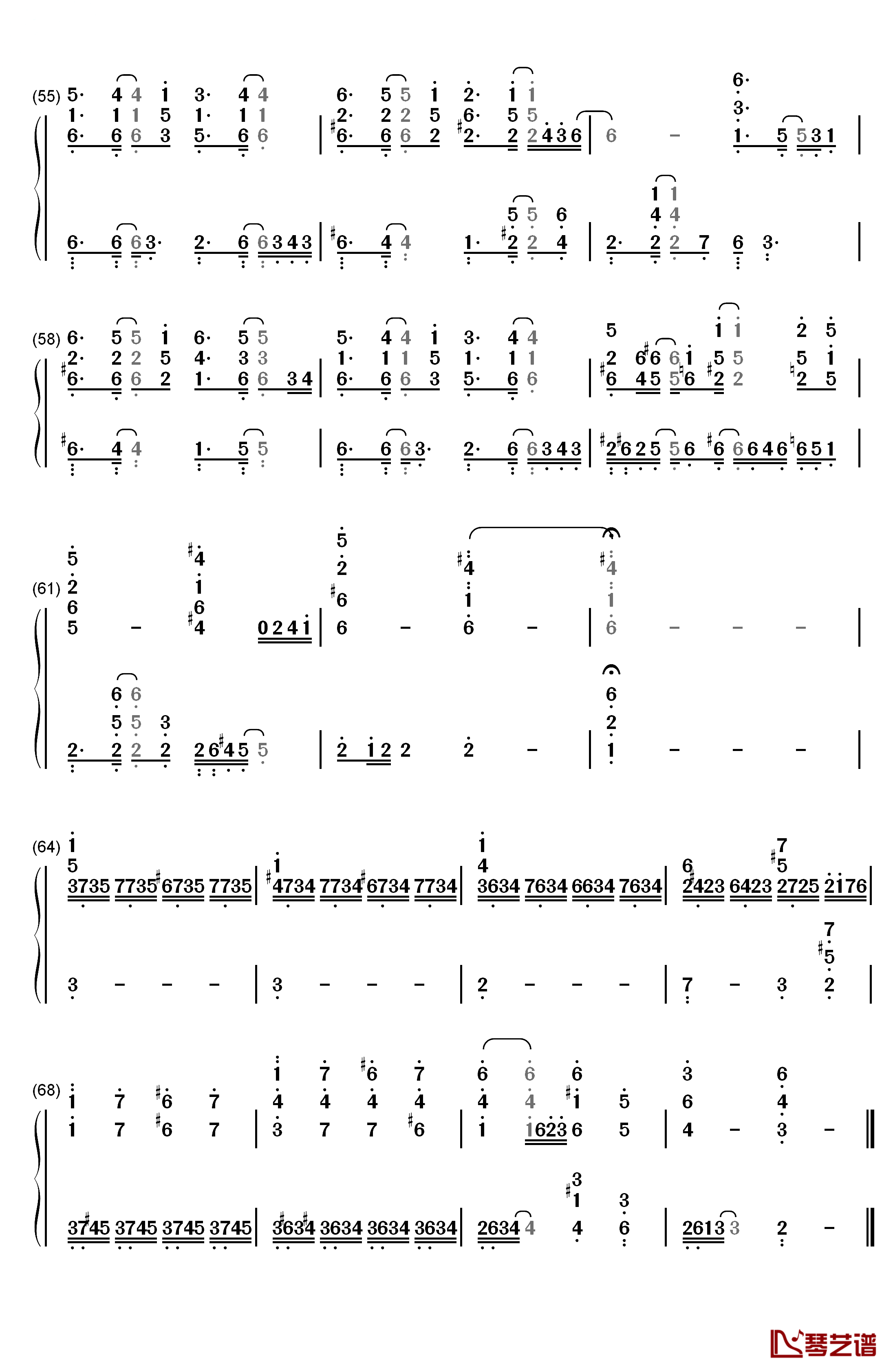 Gate of Steiner钢琴简谱-数字双手-命运石之门5