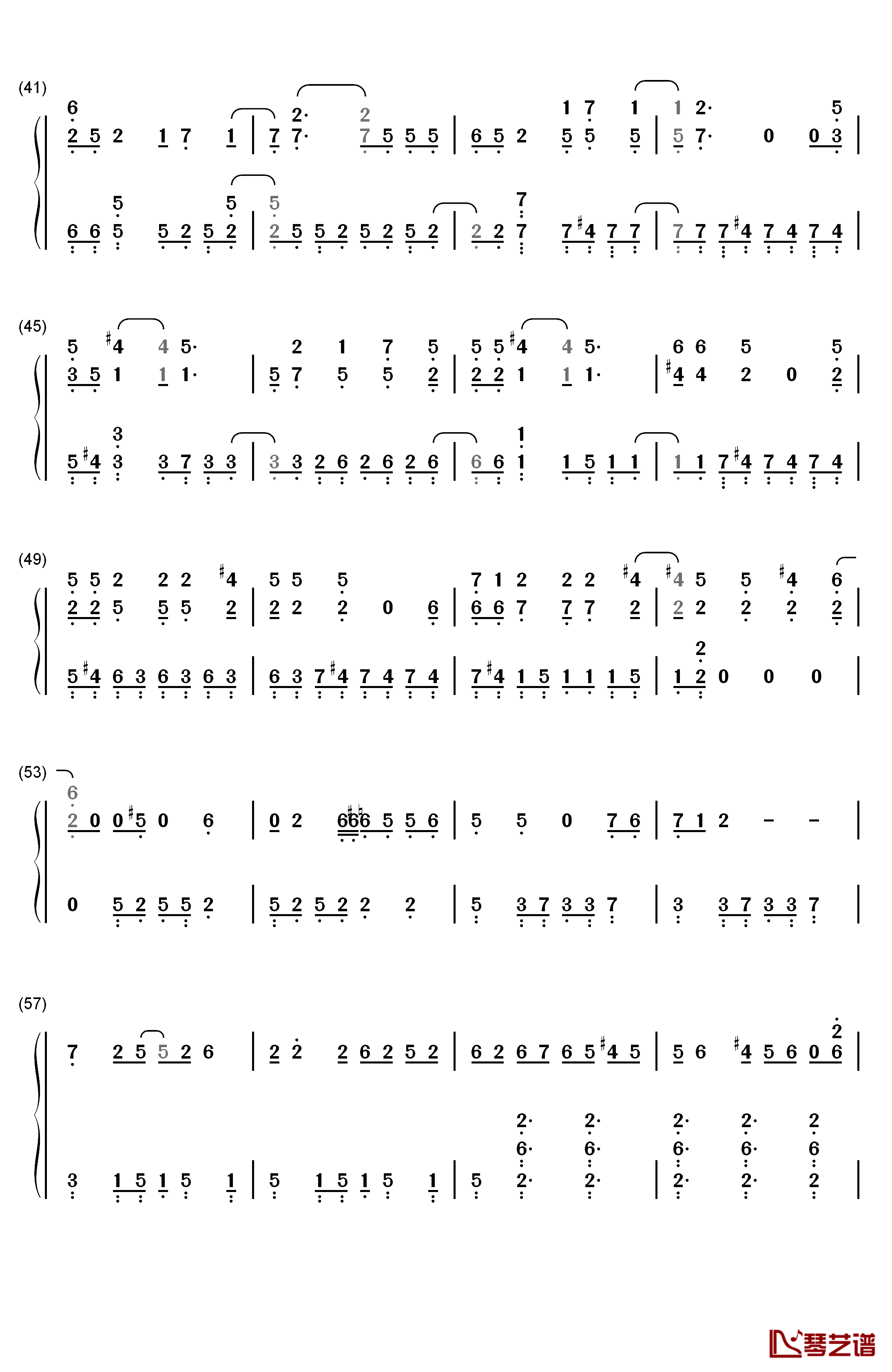 ユメイログラフィティ钢琴简谱-数字双手-タッキー&翼3