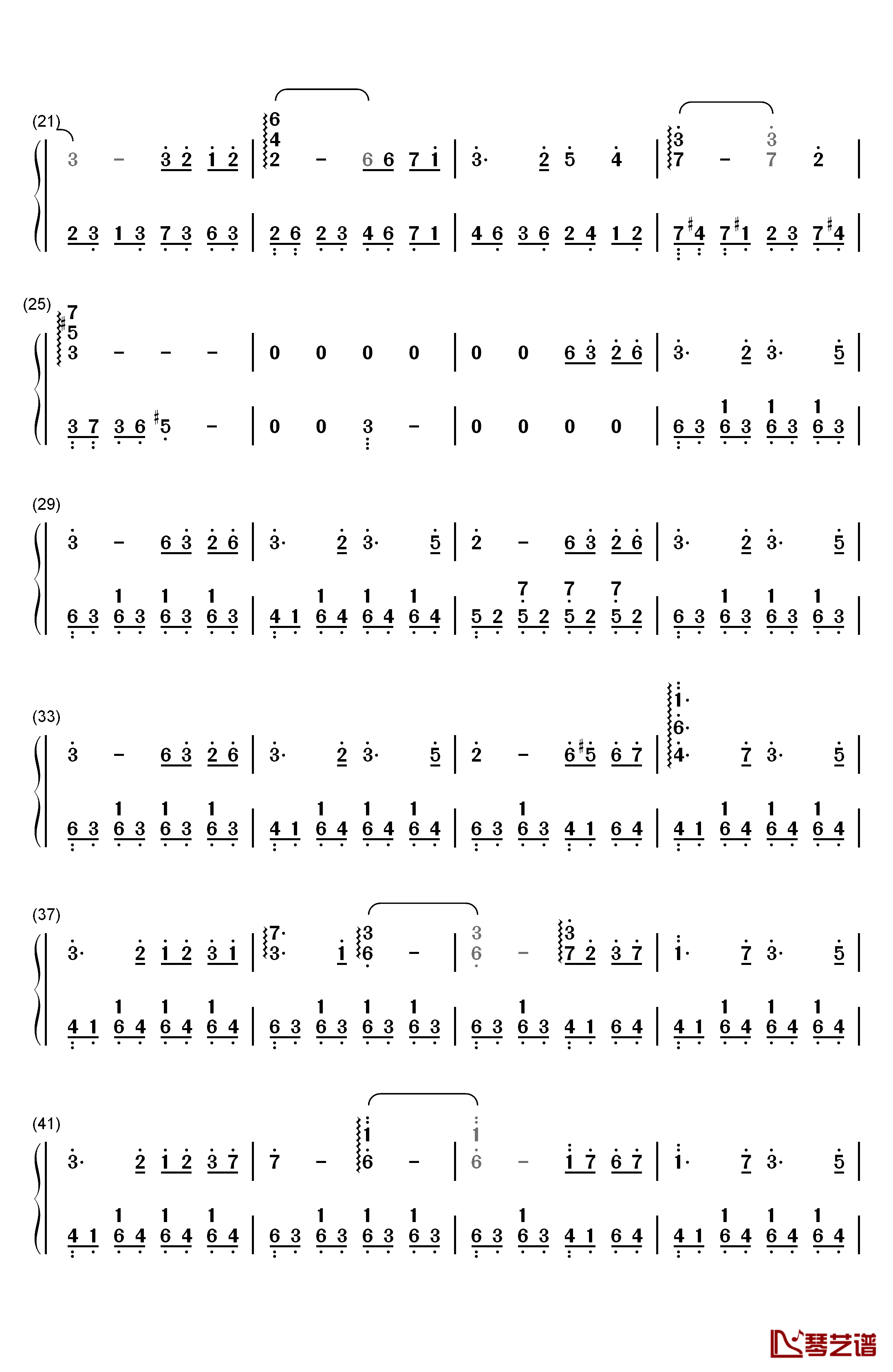 Price Tag钢琴简谱-数字双手-吴莫愁2