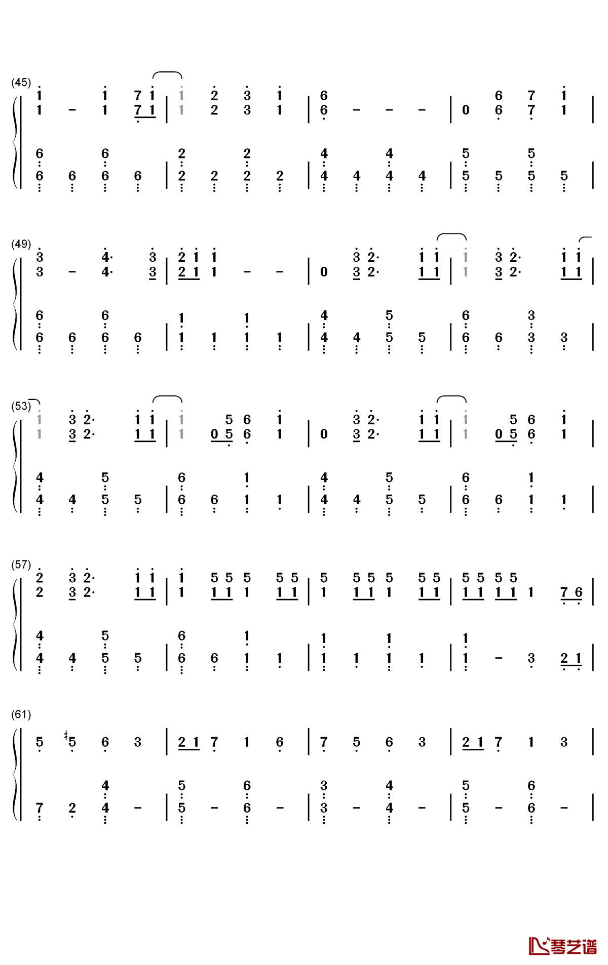 馬と鹿钢琴简谱-数字双手-米津玄师3