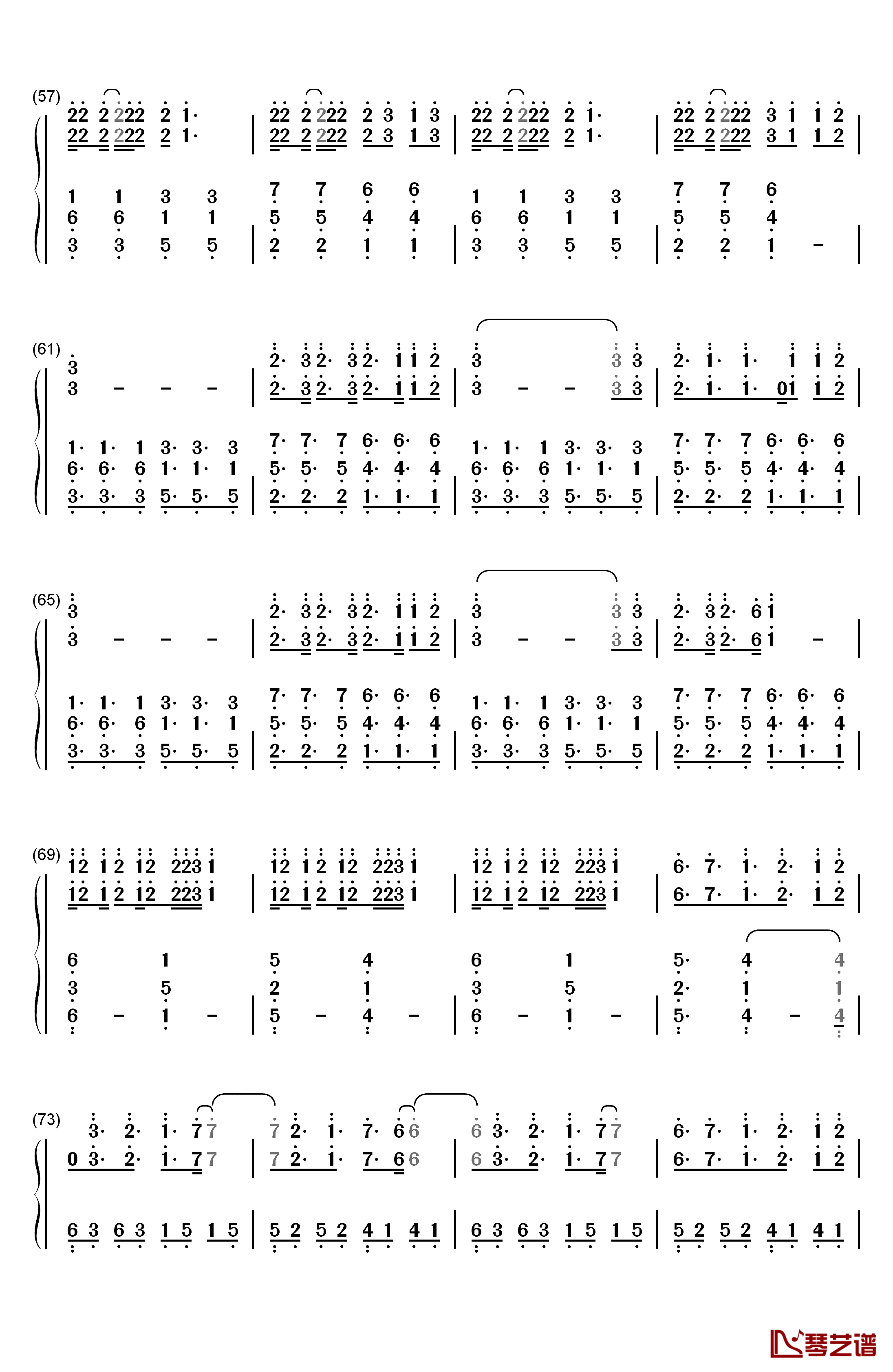 Can't Live Without钢琴简谱-数字双手-Hollyn4