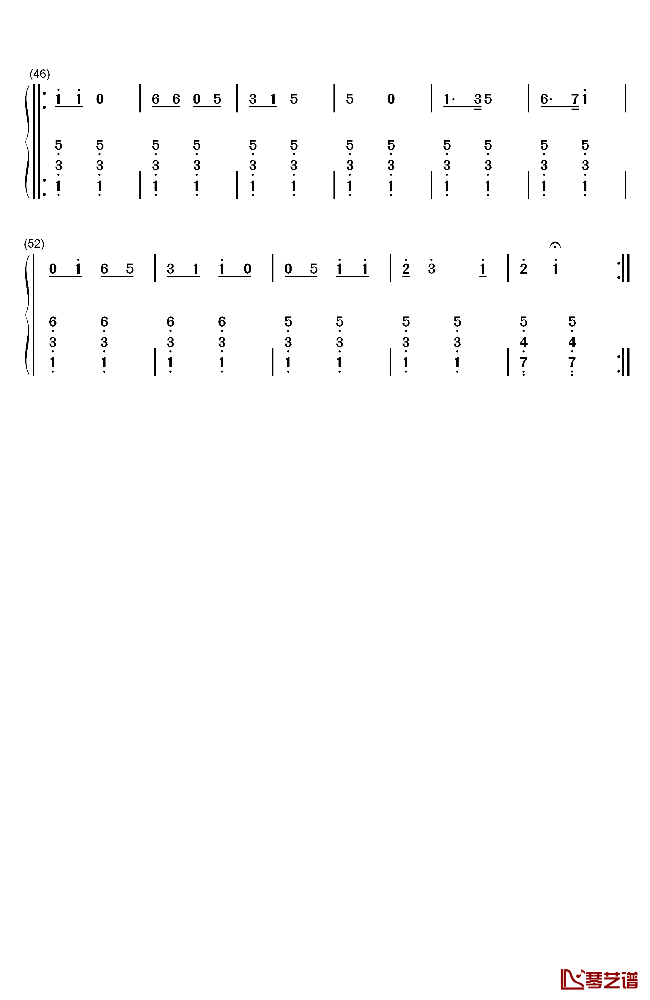 毕业歌钢琴简谱-数字双手-聂耳3