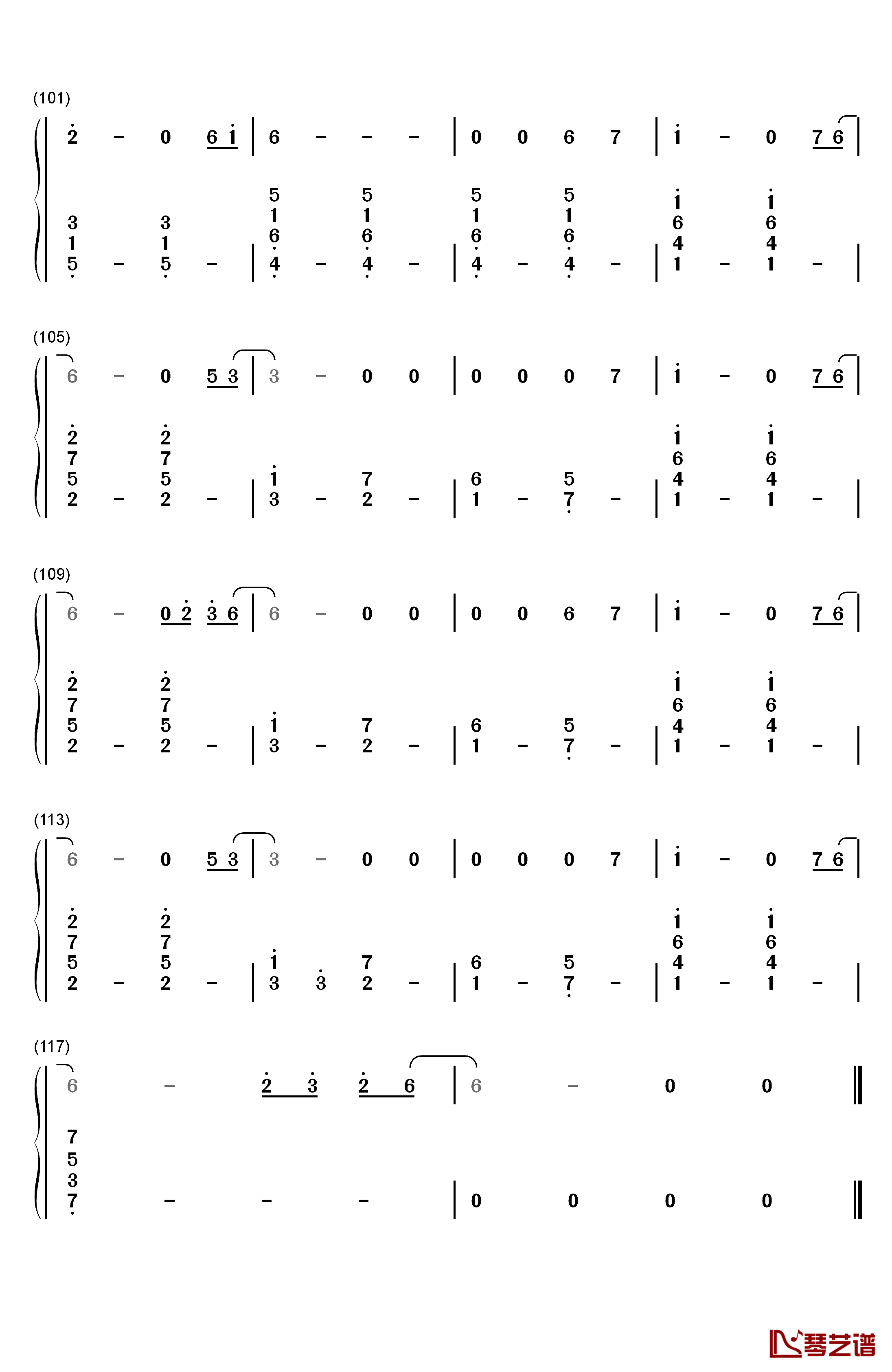 Grand Piano钢琴简谱-数字双手-Nicki Minaj6