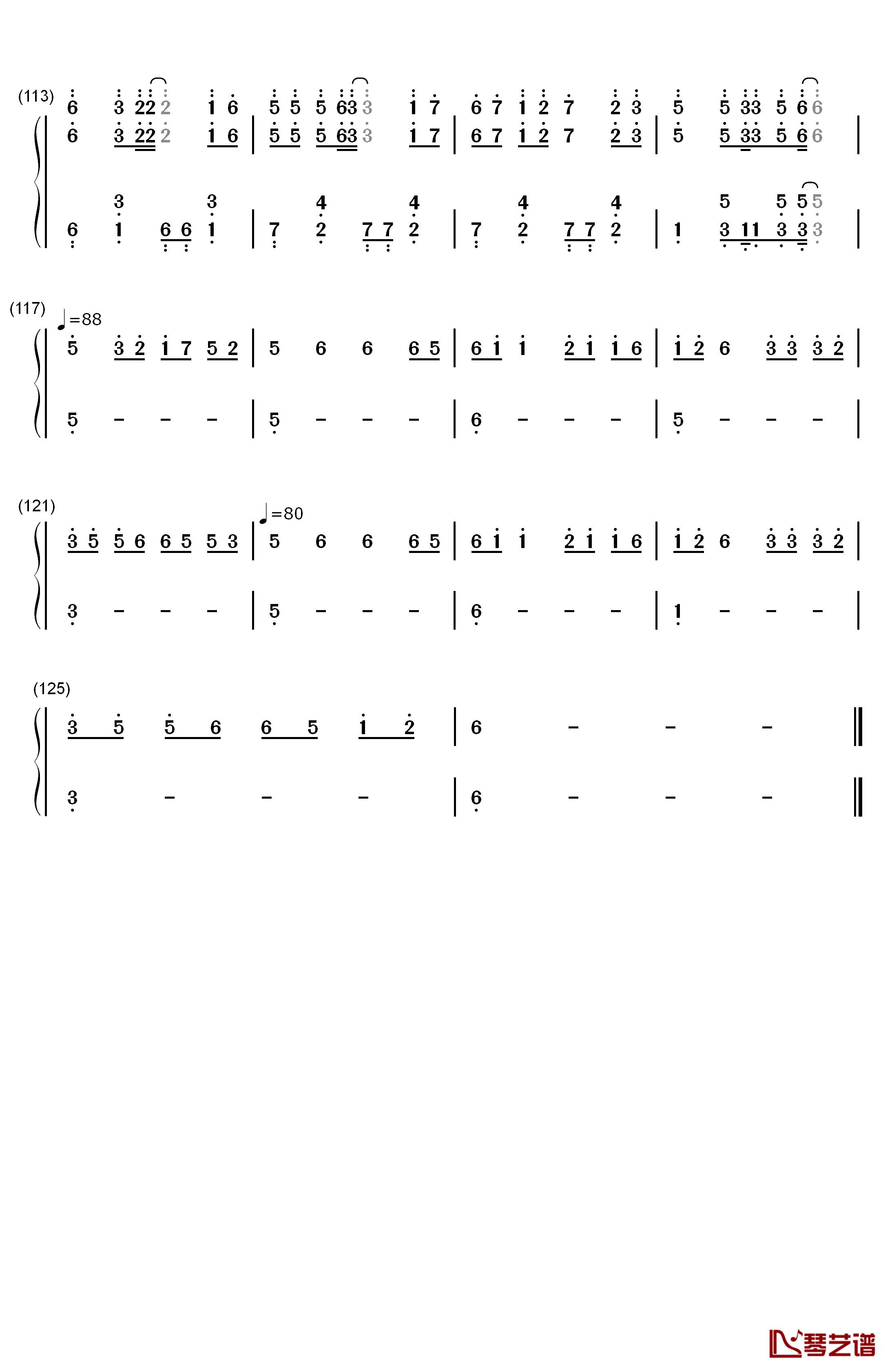 風の唄钢琴简谱-数字双手-めらみぽっぷ6