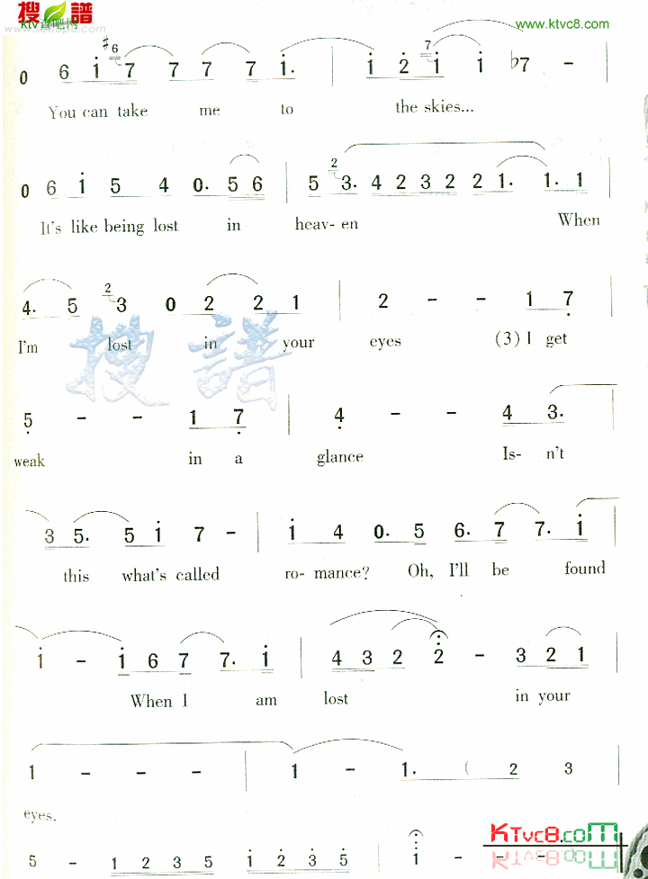 LostInYourEyes简谱1