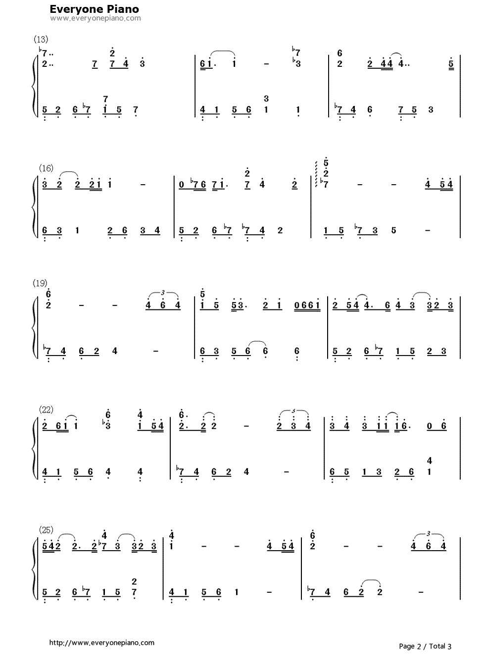 想你的夜钢琴简谱-数字双手-关喆2