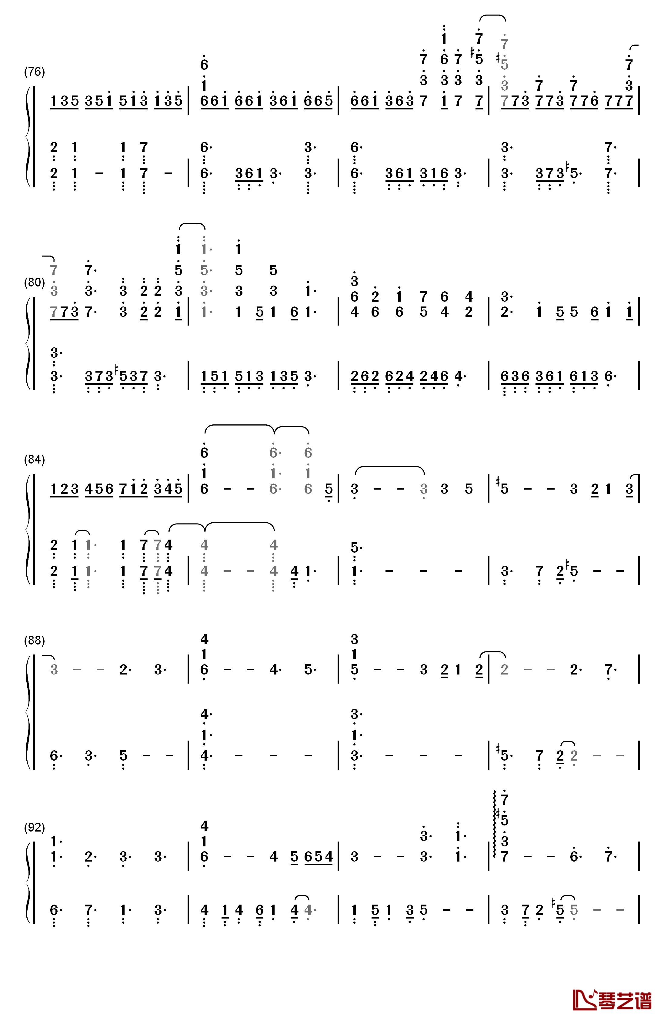 Shape of You钢琴简谱-数字双手-Ed Sheeran5