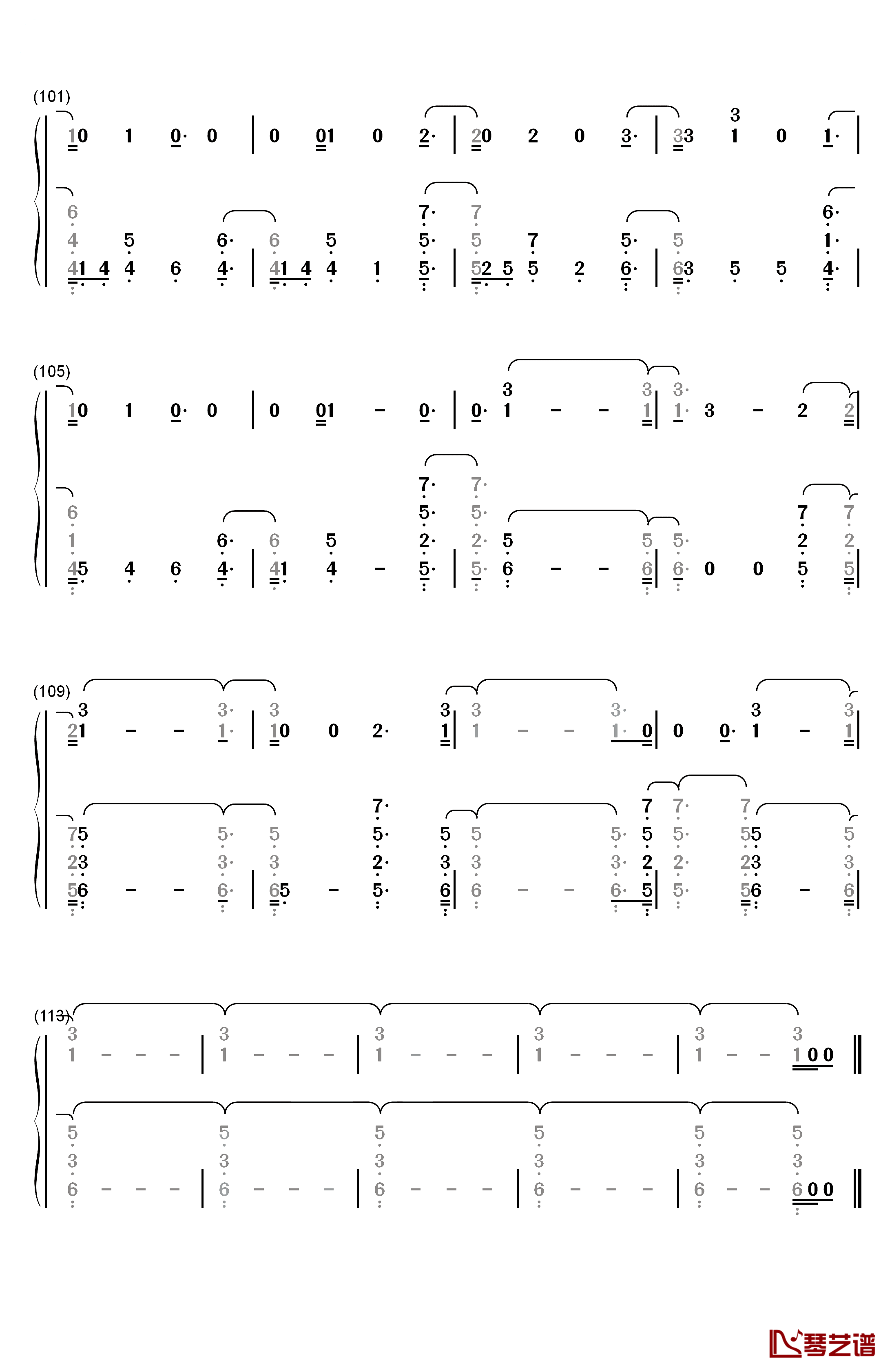 Wild Love钢琴简谱-数字双手-James Bay6