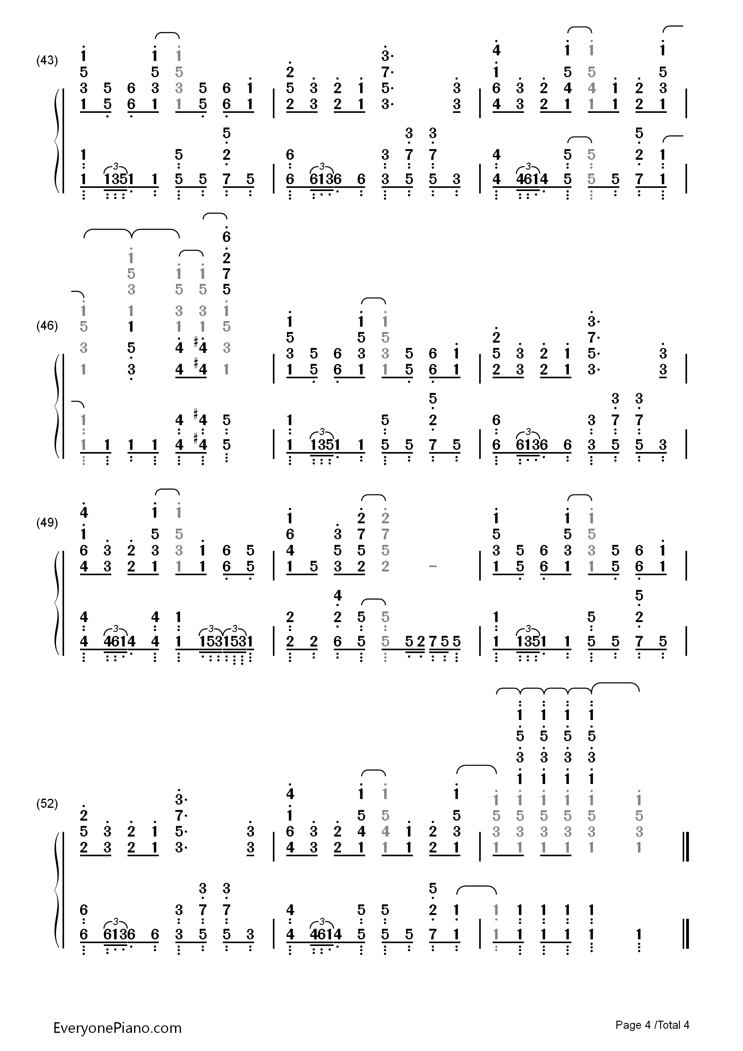 ふ・れ・ん・ど・し・た・い钢琴简谱-学园生活部演唱4