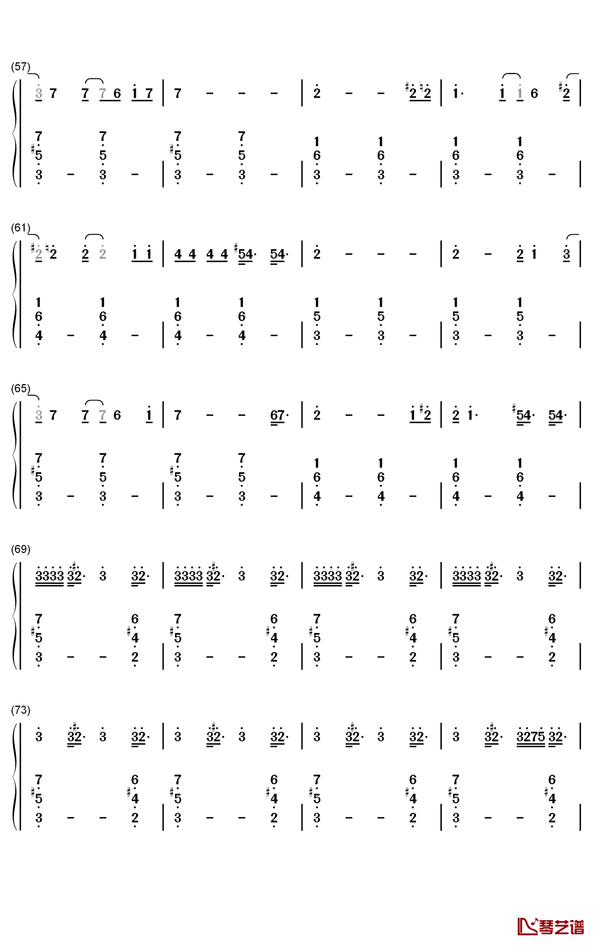 The Game Is Over钢琴简谱-数字双手-Evanescence4