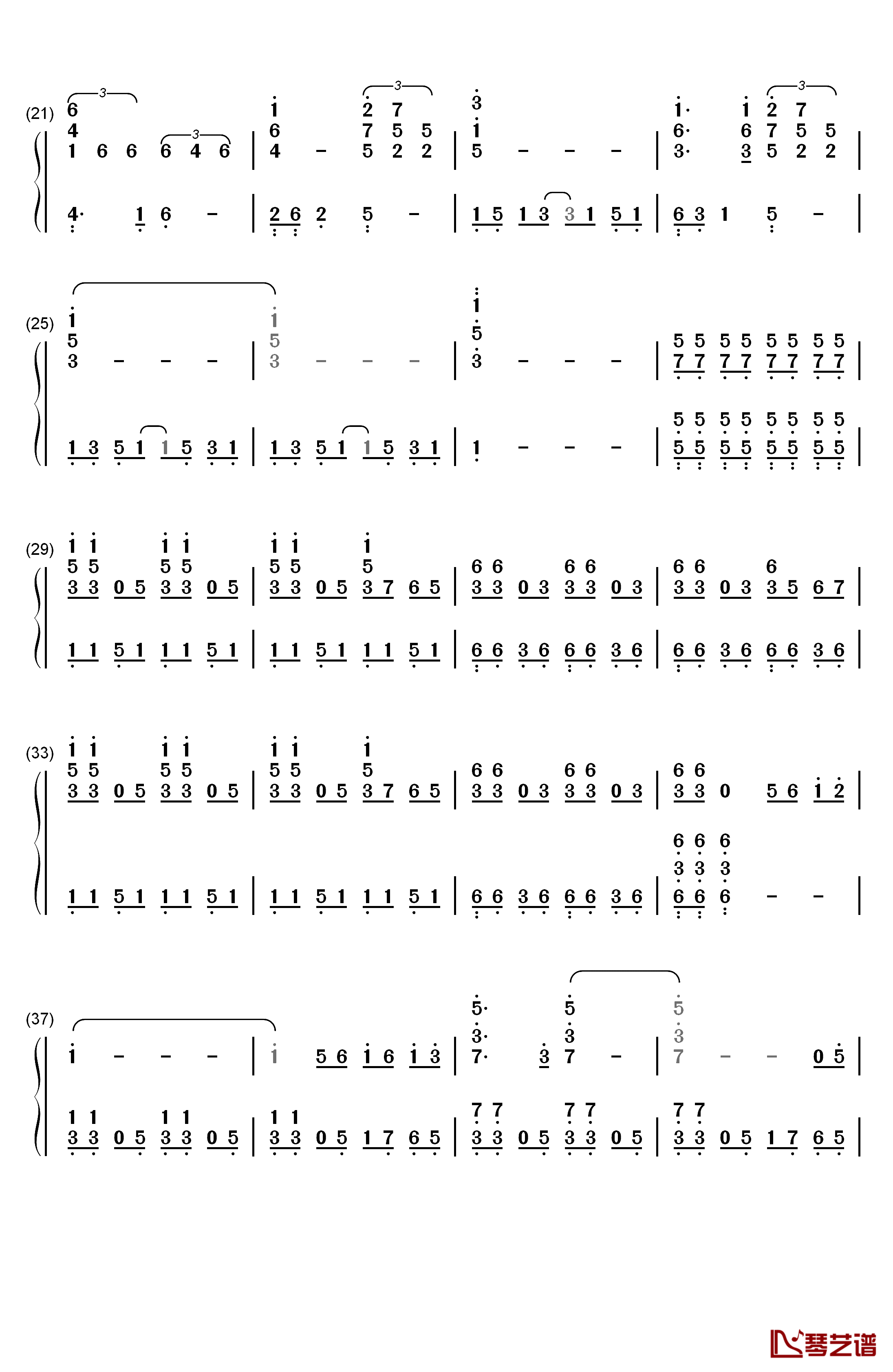 I Will Follow Him钢琴简谱-数字双手-Deloris The Sisters2