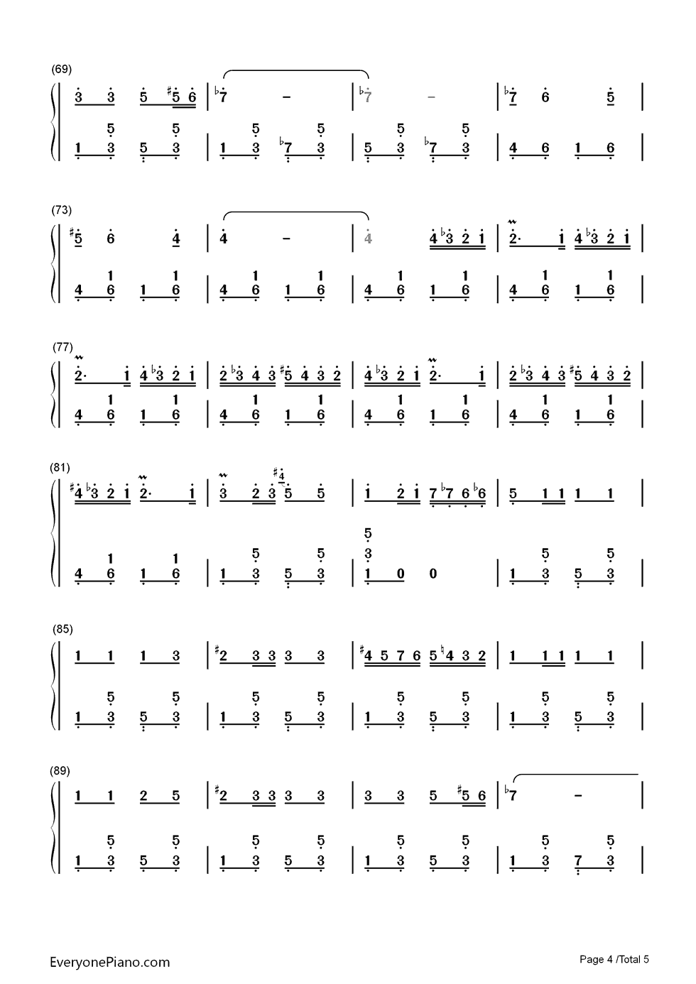 霍拉舞曲钢琴简谱-未知演唱4