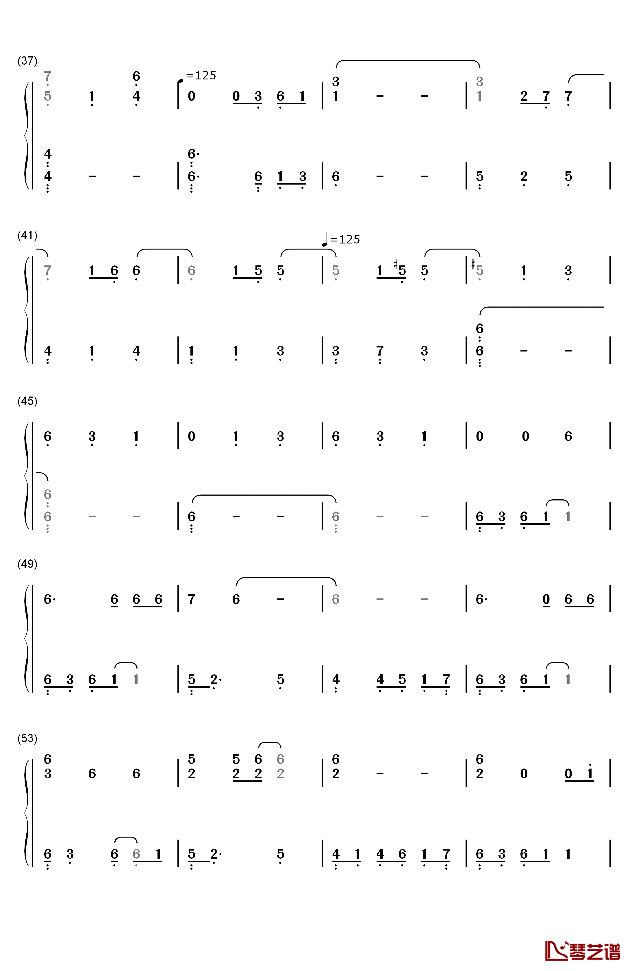 Nothing Else Matters钢琴简谱-数字双手-Metallica3