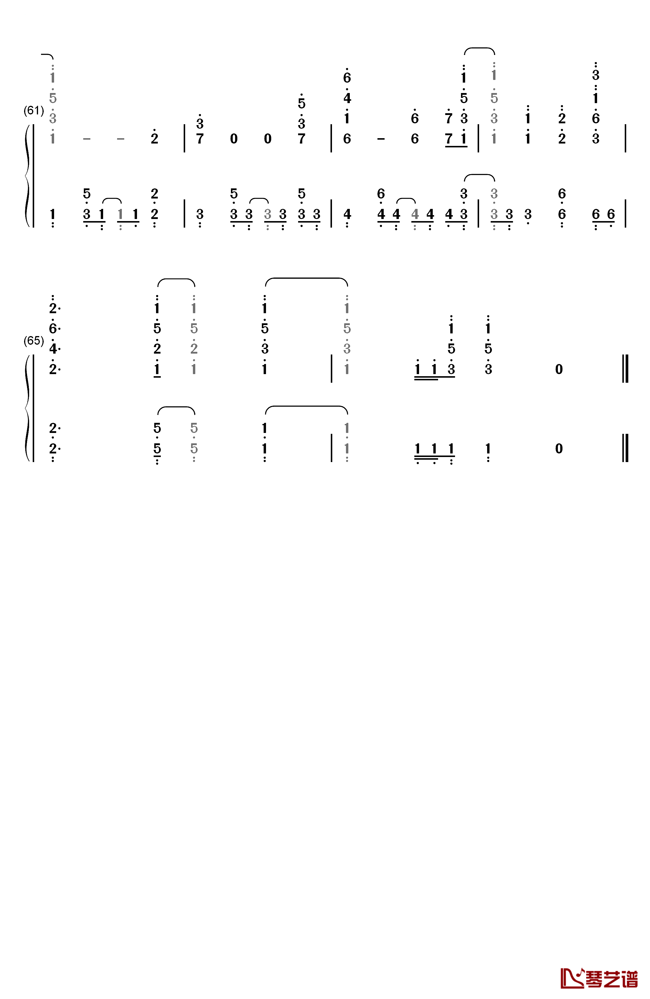 未来の僕らは知ってるよ钢琴简谱-数字双手-Aqours5