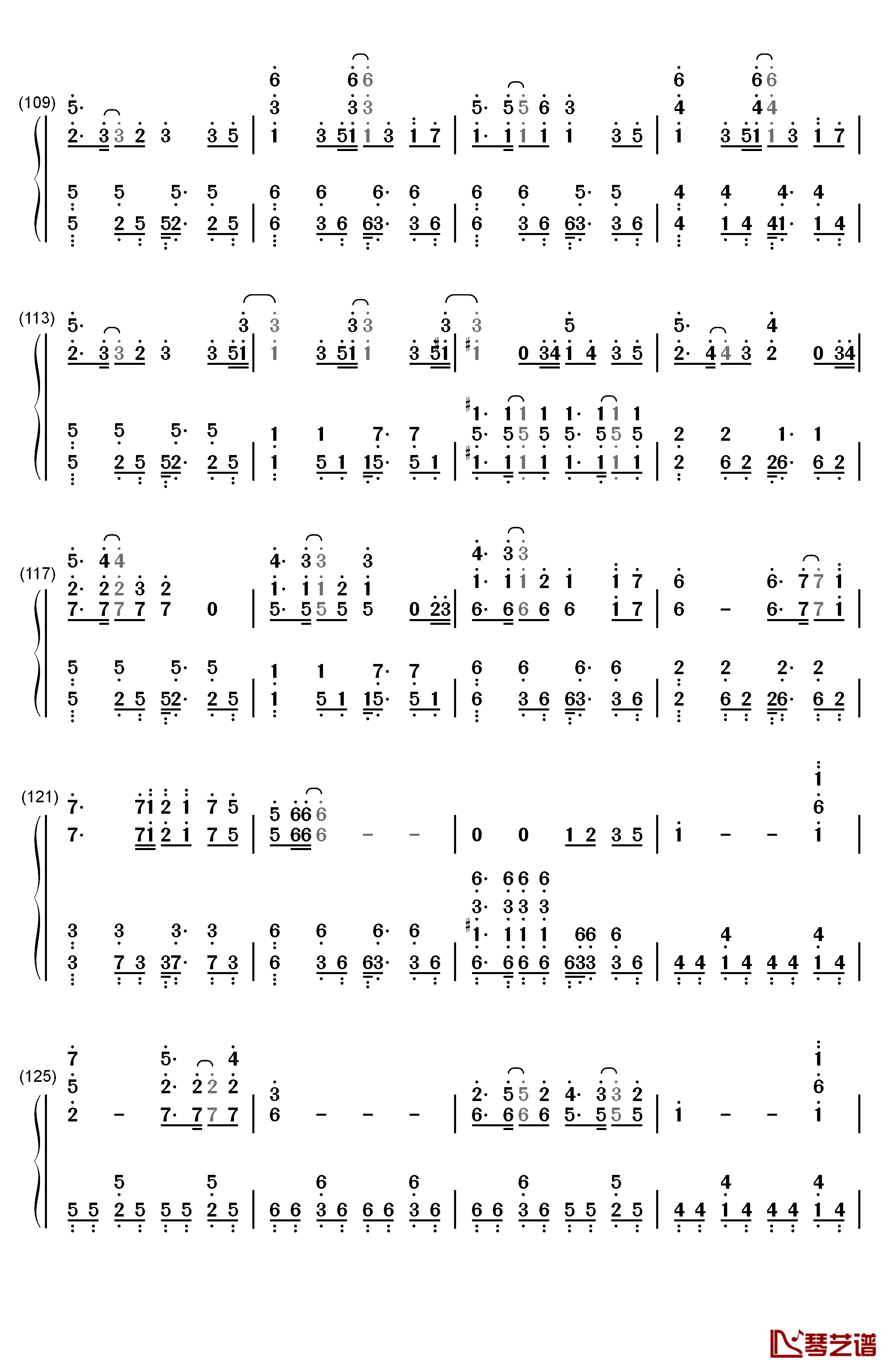 Late in Autumn钢琴简谱-数字双手-fripSide6