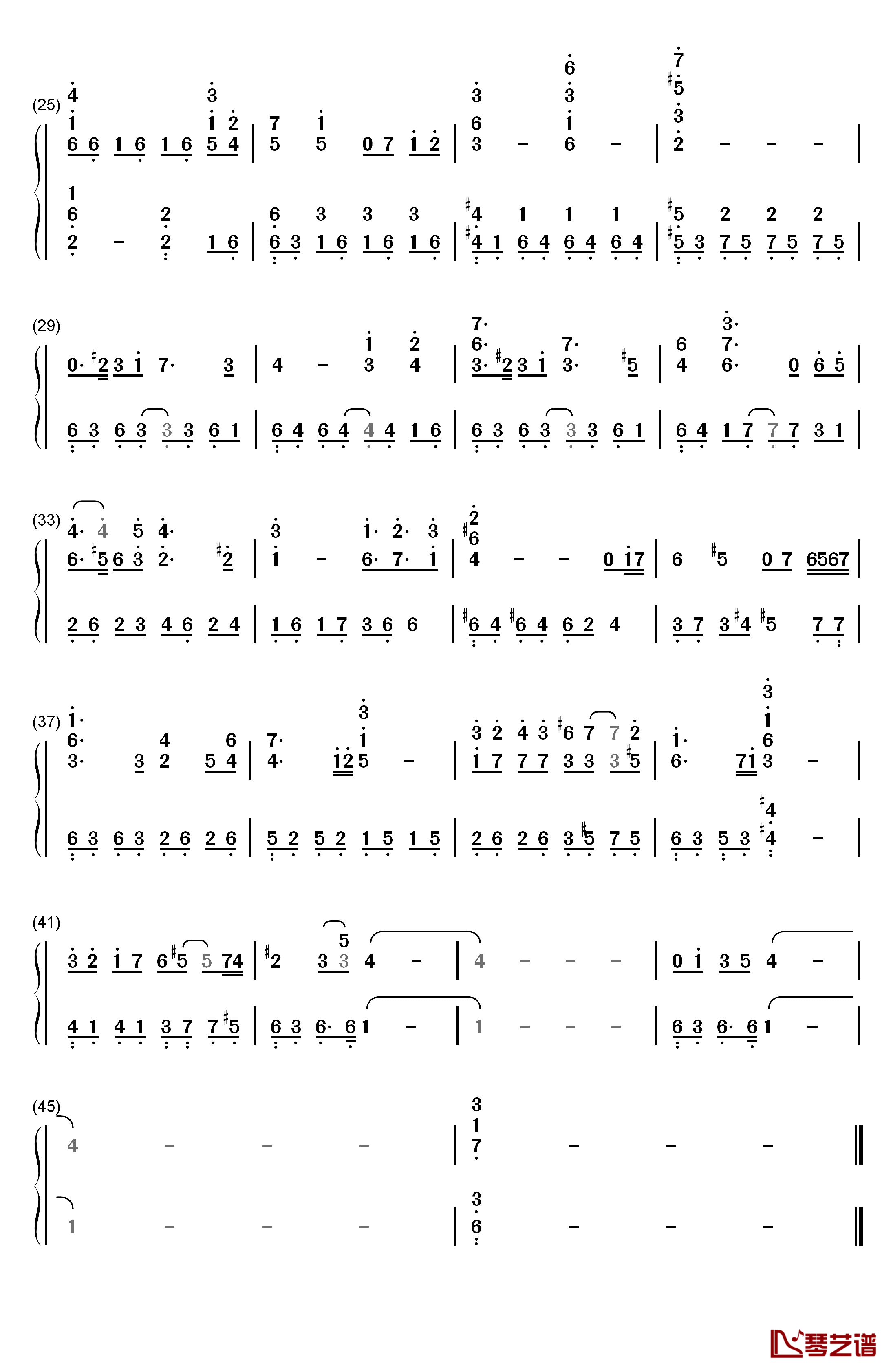 Lost Chair钢琴简谱-数字双手-Fummy2