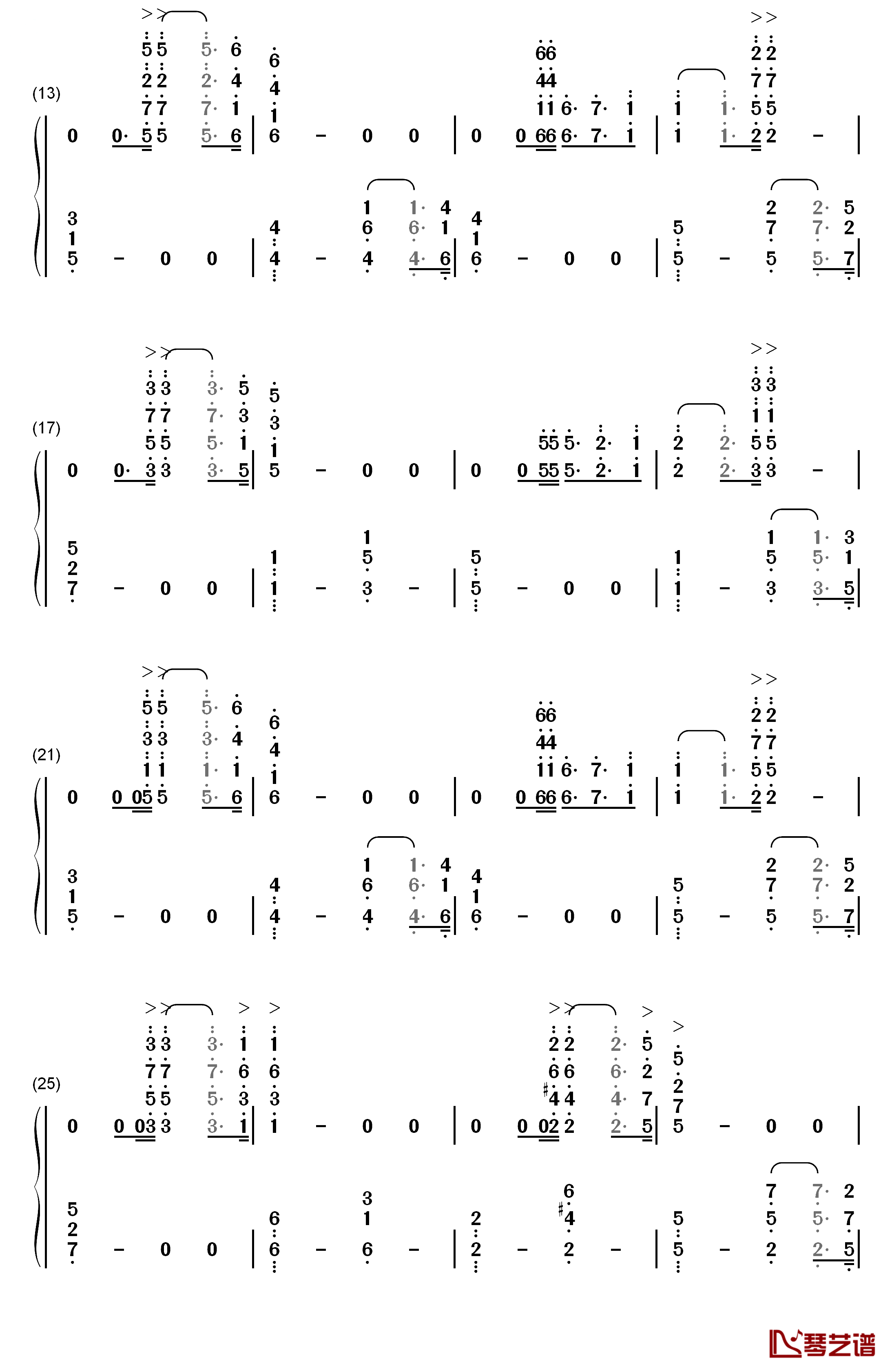 Wonderland钢琴简谱-数字双手-马克西姆2