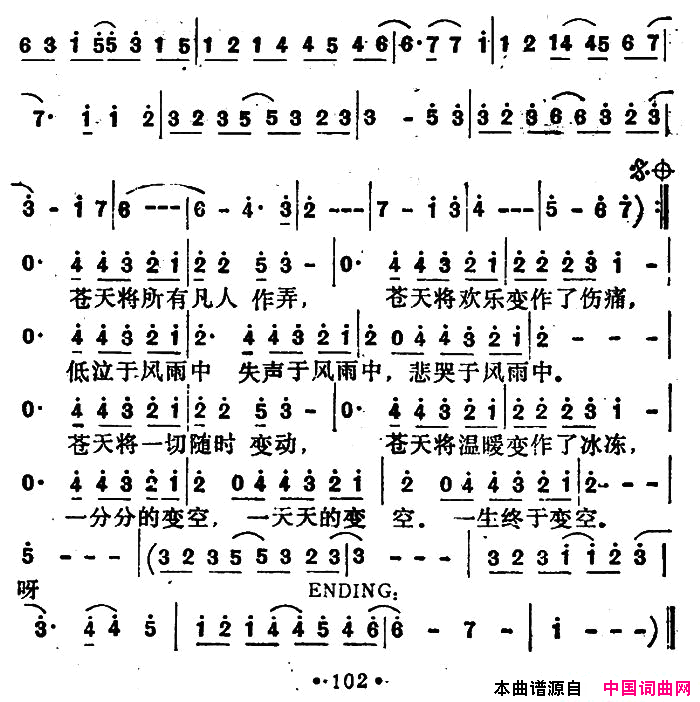 是缘是债是场梦简谱-刘锡明演唱-莫凡、刘锡明/张洪量词曲1