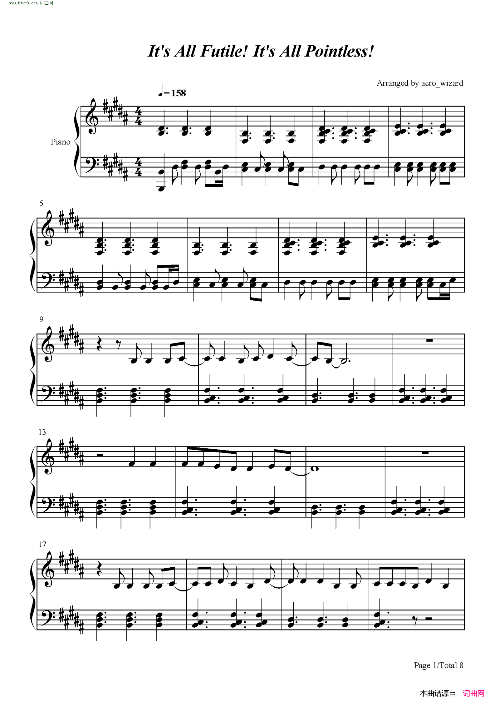 Its All Futile Its All Pointless简谱-Wilbur Soot演唱1