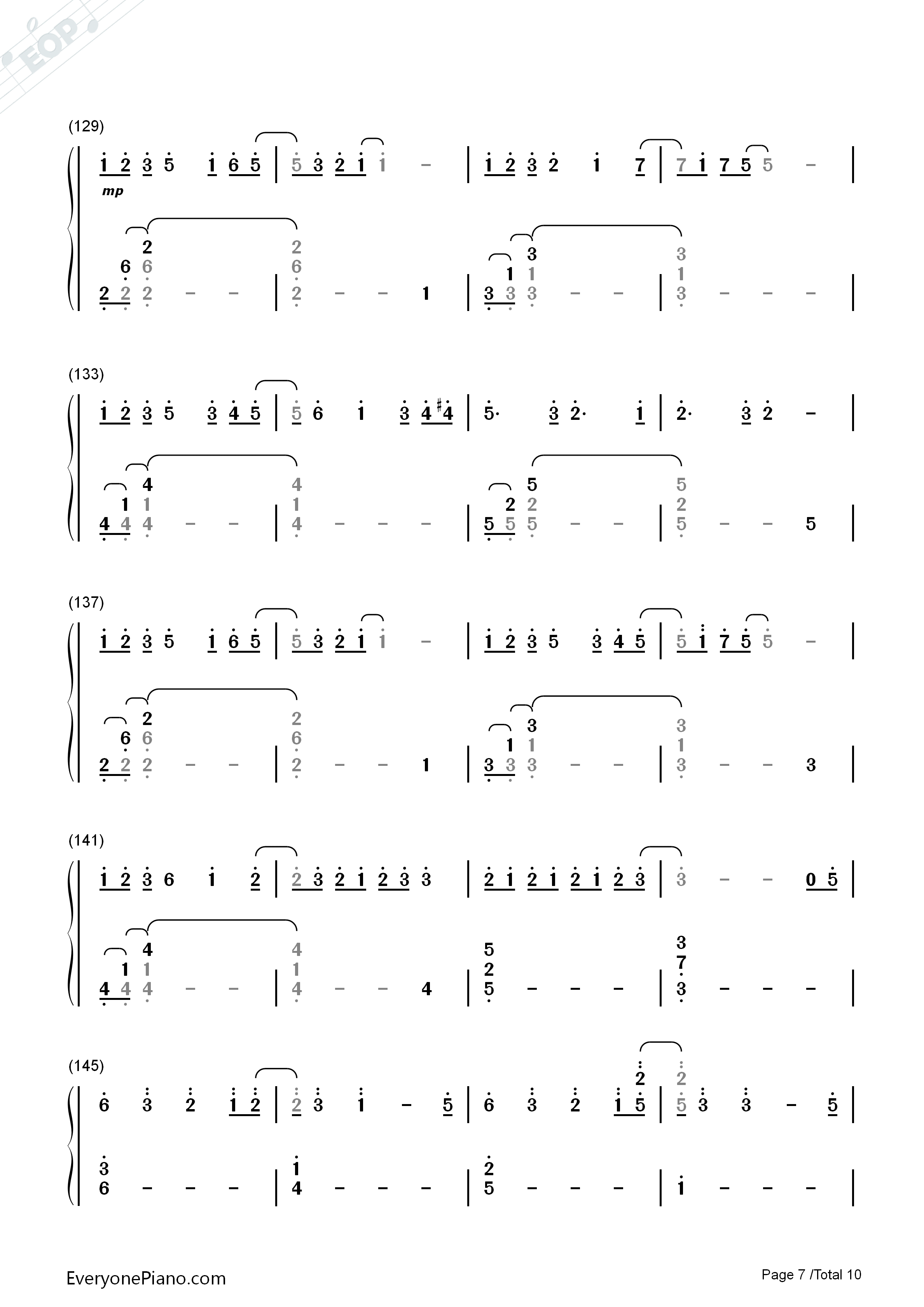 サマータイムレコード钢琴简谱-IA演唱7