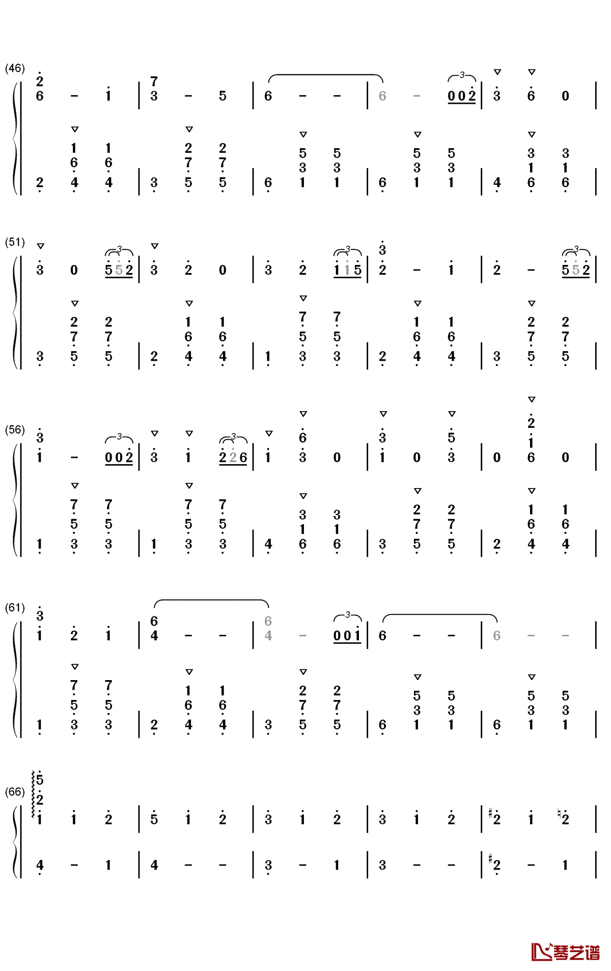 御宅访问钢琴简谱-数字双手-RADWIMPS3