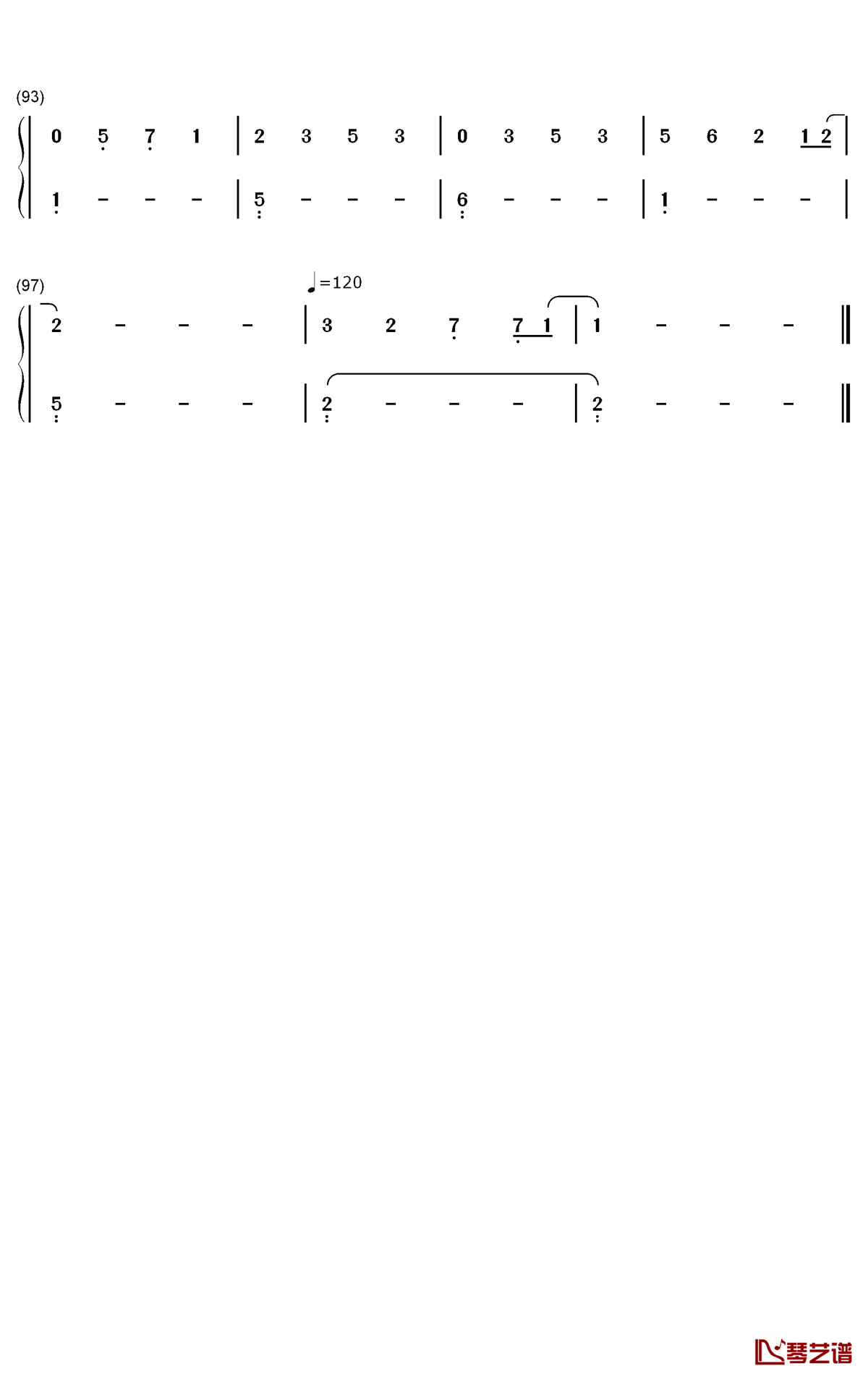 Love Is Gone钢琴简谱-数字双手-Slander Dylan Matthew6