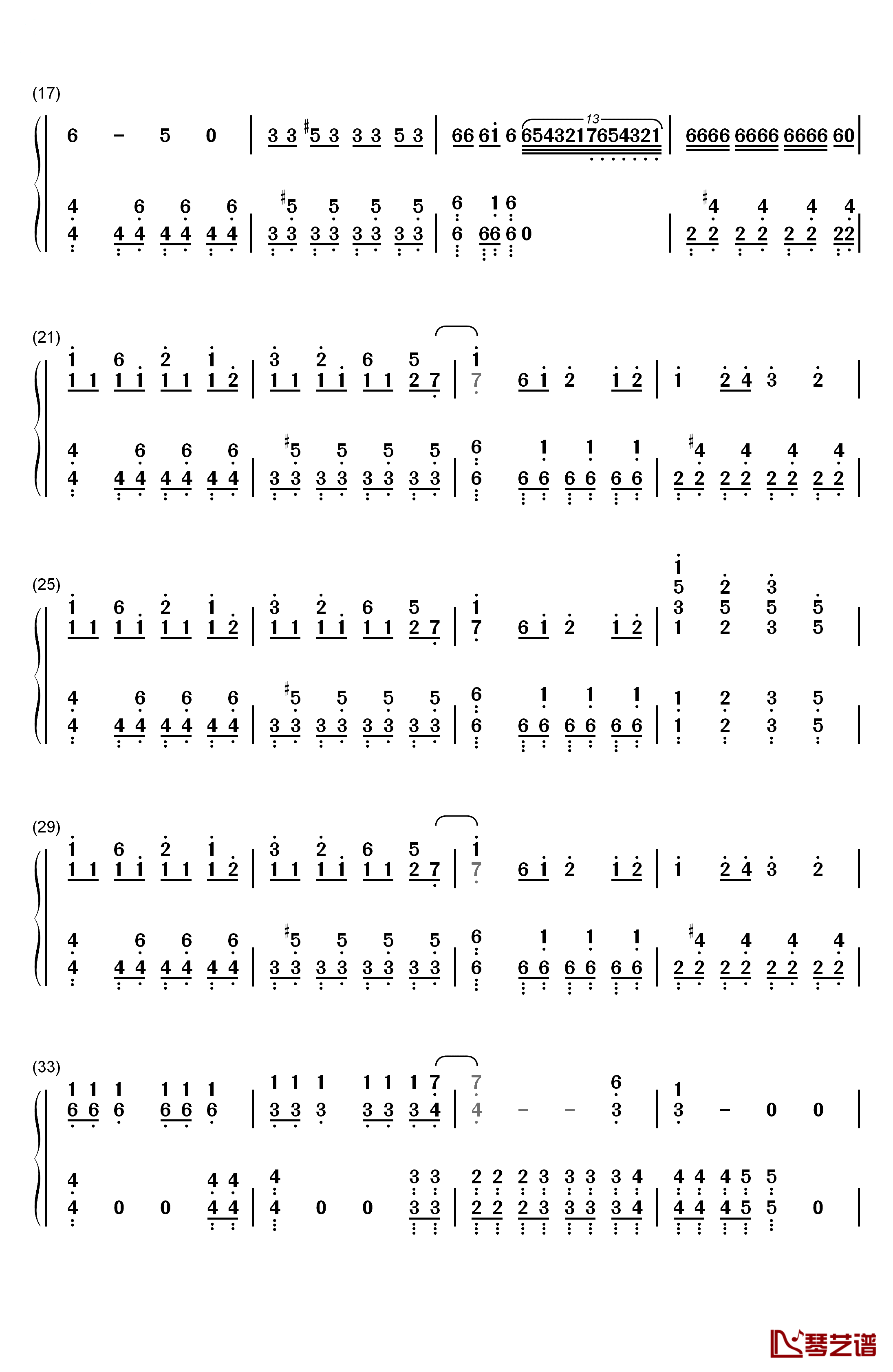 かなしいうれしい钢琴简谱-数字双手-frederic2