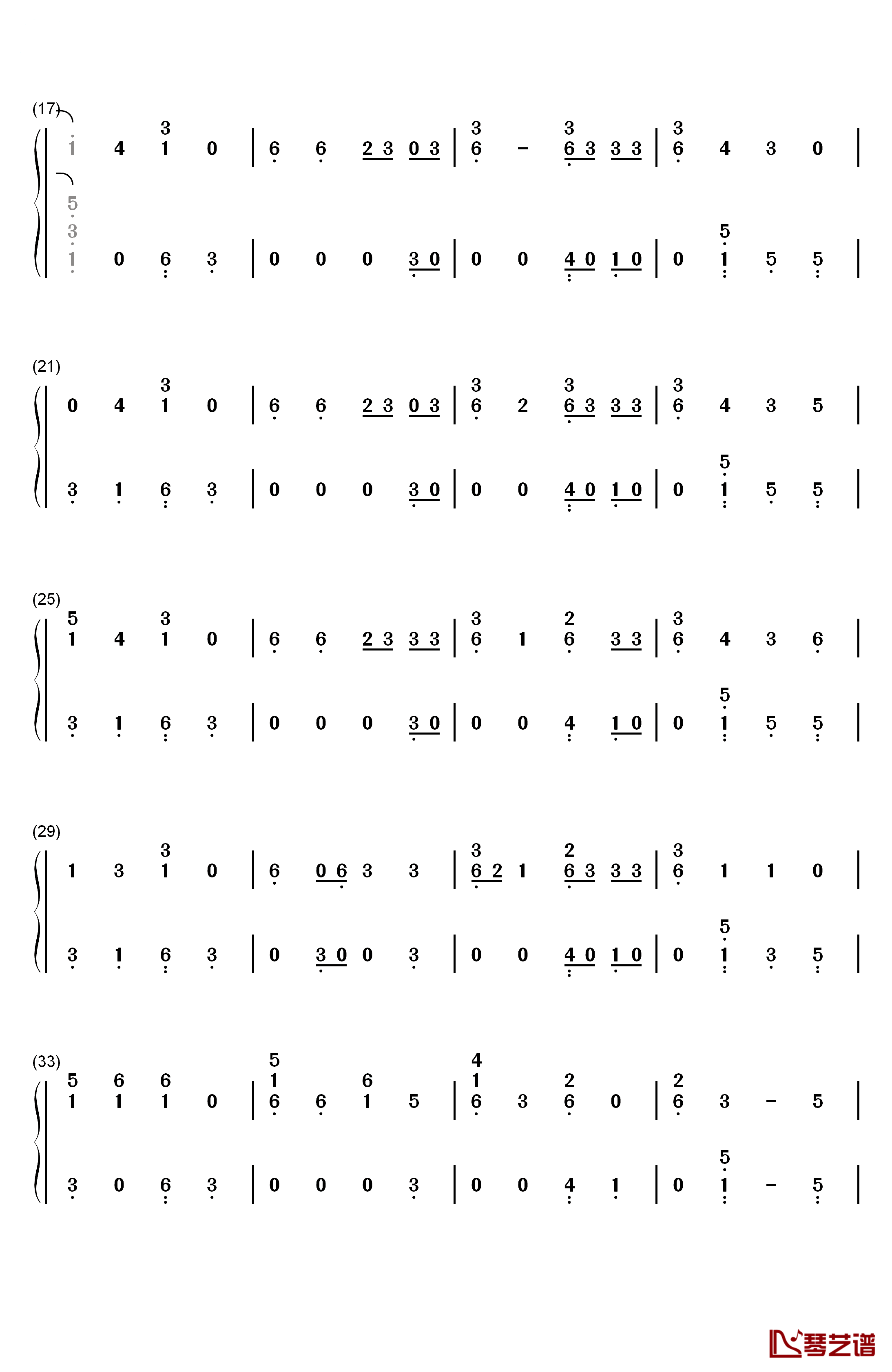 Start Again钢琴简谱-数字双手-OneRepublic Logic2