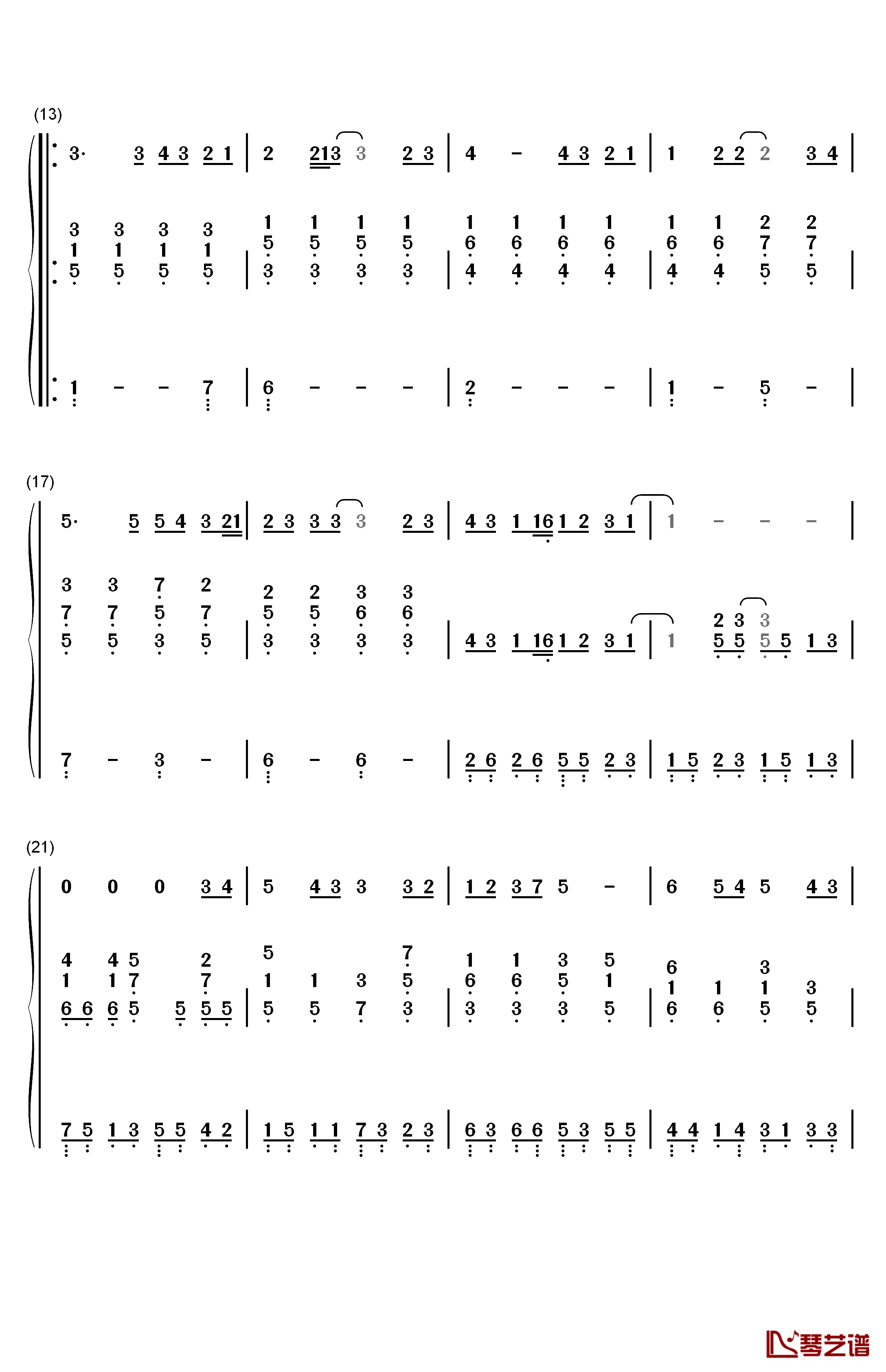 世界末日钢琴简谱-数字双手-周杰伦2