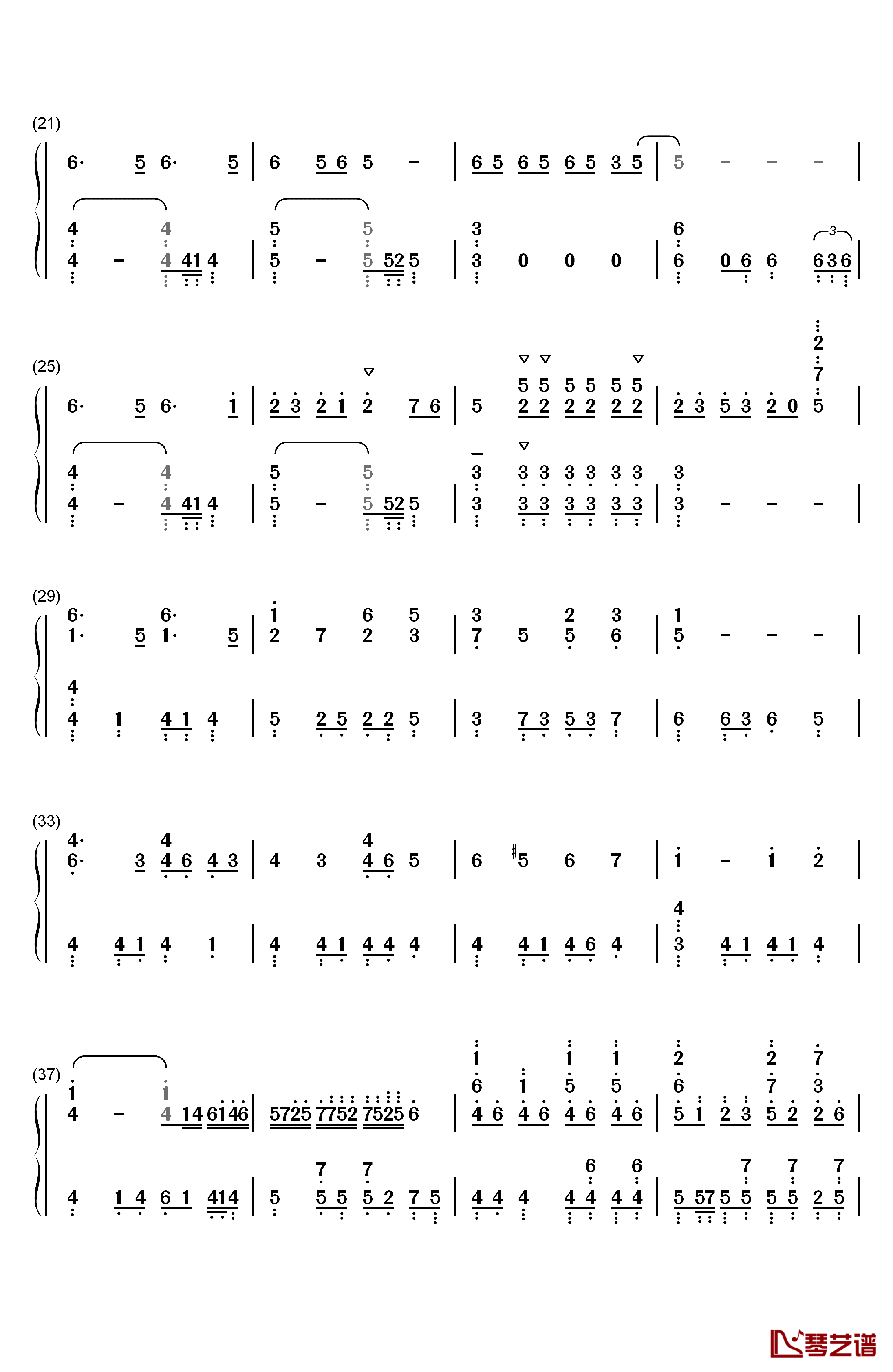 すーぱーぬこわーるど钢琴简谱-数字双手-IA2