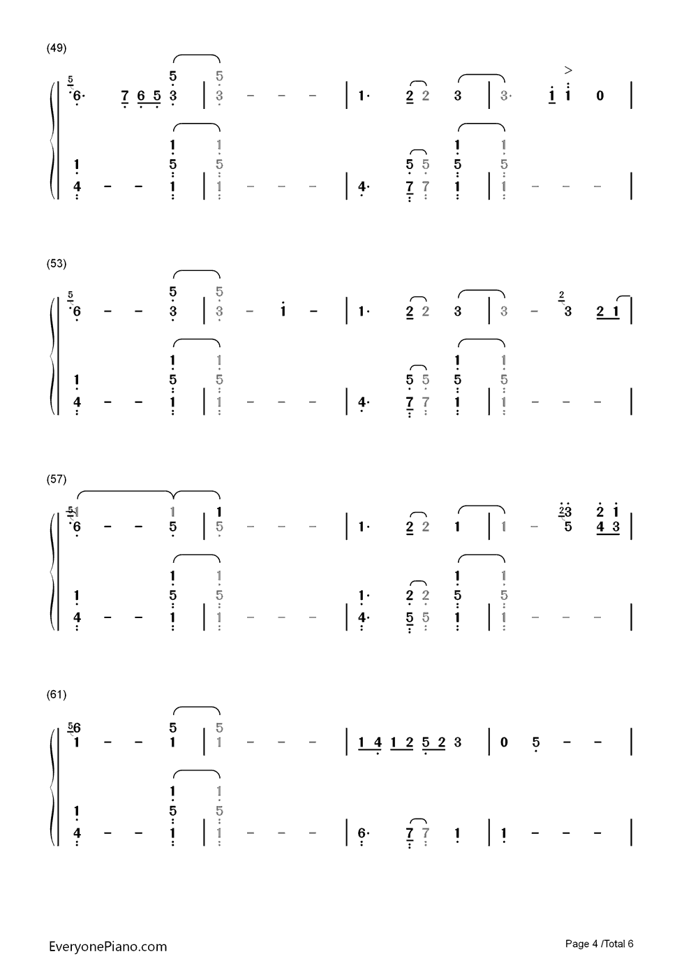 Purpose钢琴简谱-数字双手-Justin Bieber4