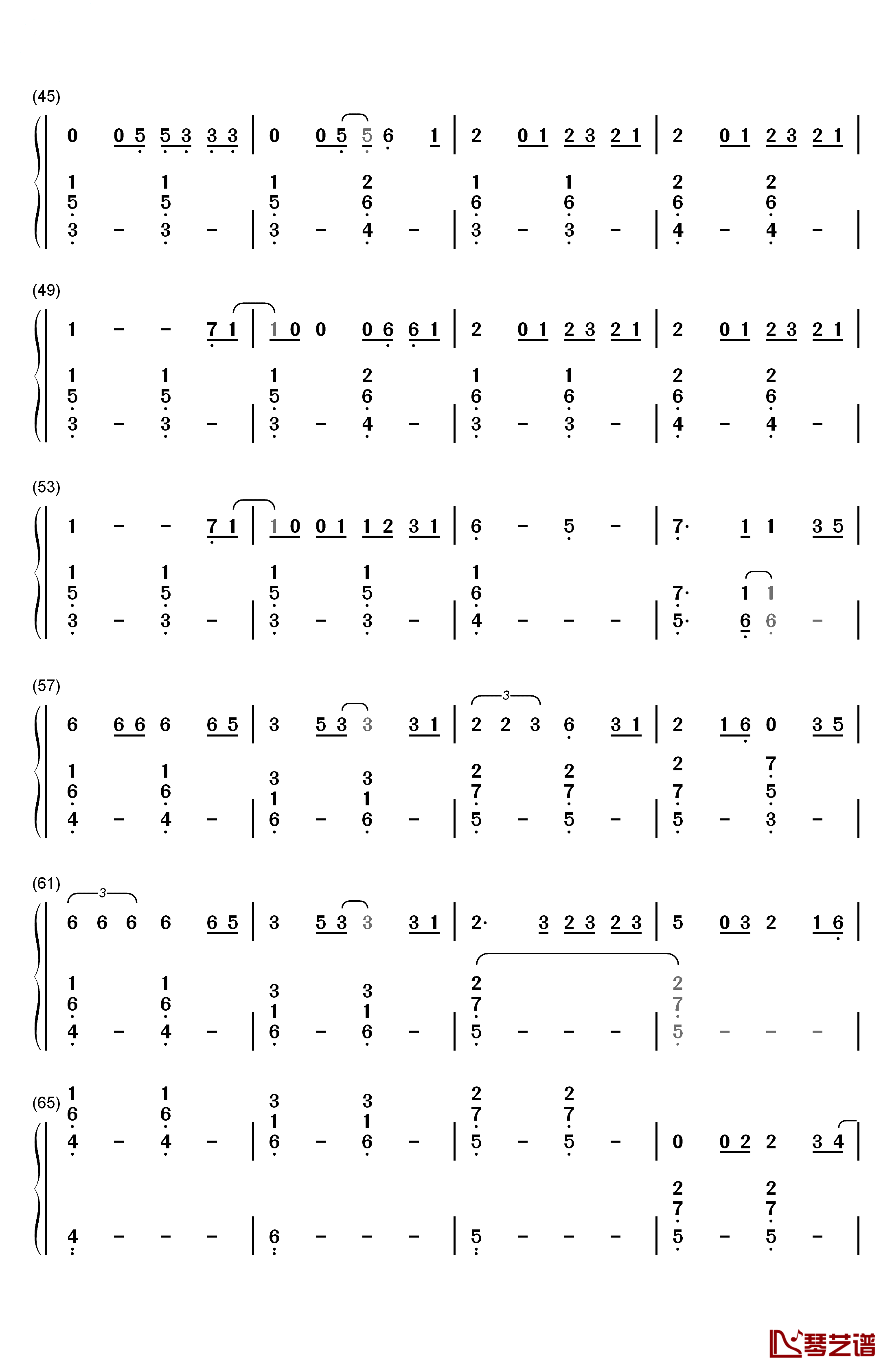 Dream It Possible钢琴简谱-数字双手-张靓颖3