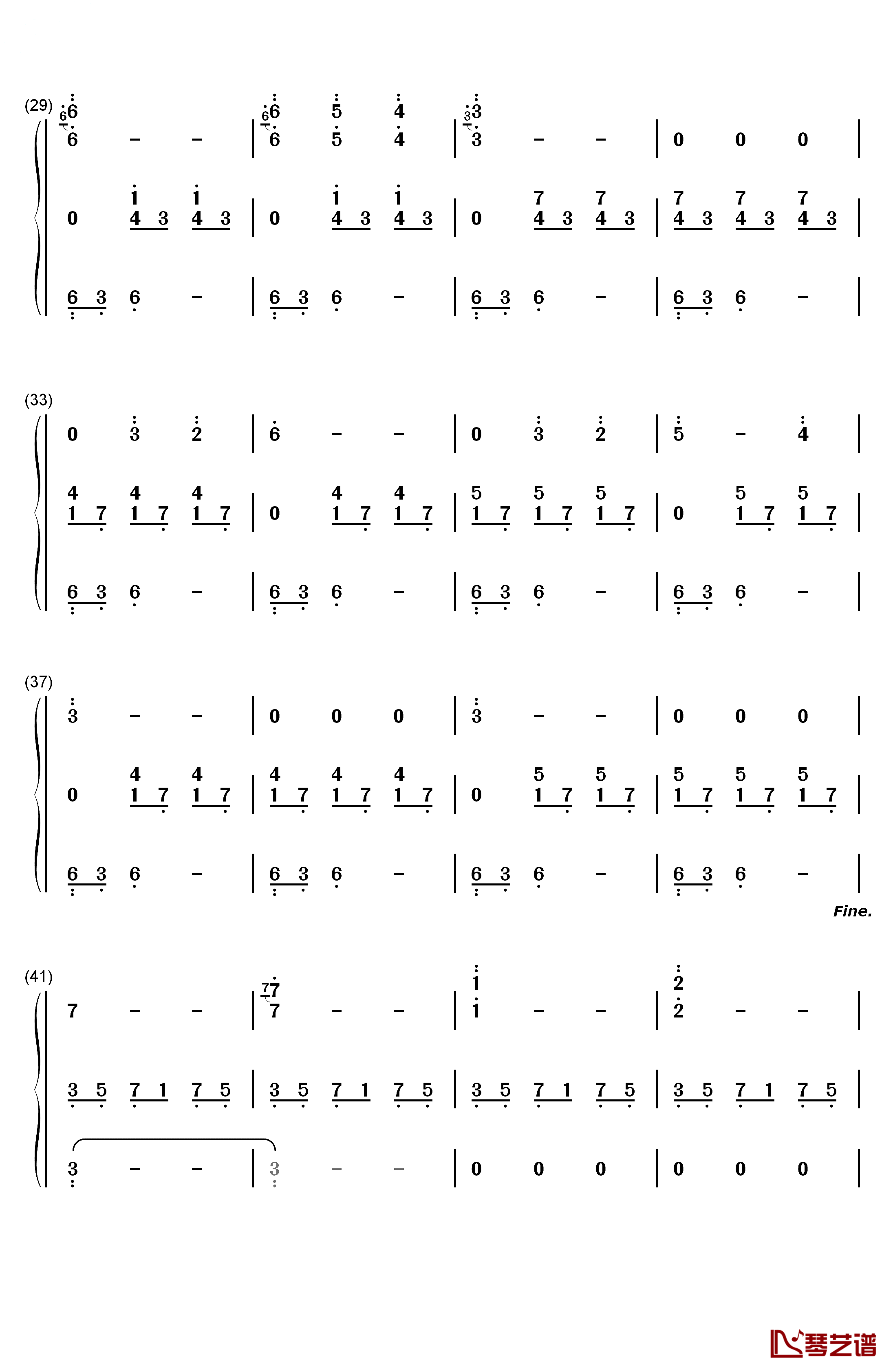 Gwyn Lord of Cinder钢琴简谱-数字双手-樱庭统3