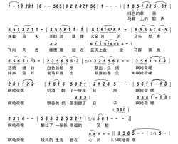 牧民的生活甜在心间简谱-乔军演唱