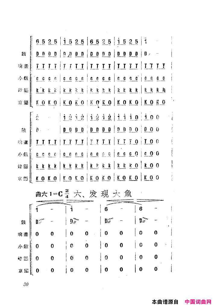 渔民乐舞蹈音乐简谱1