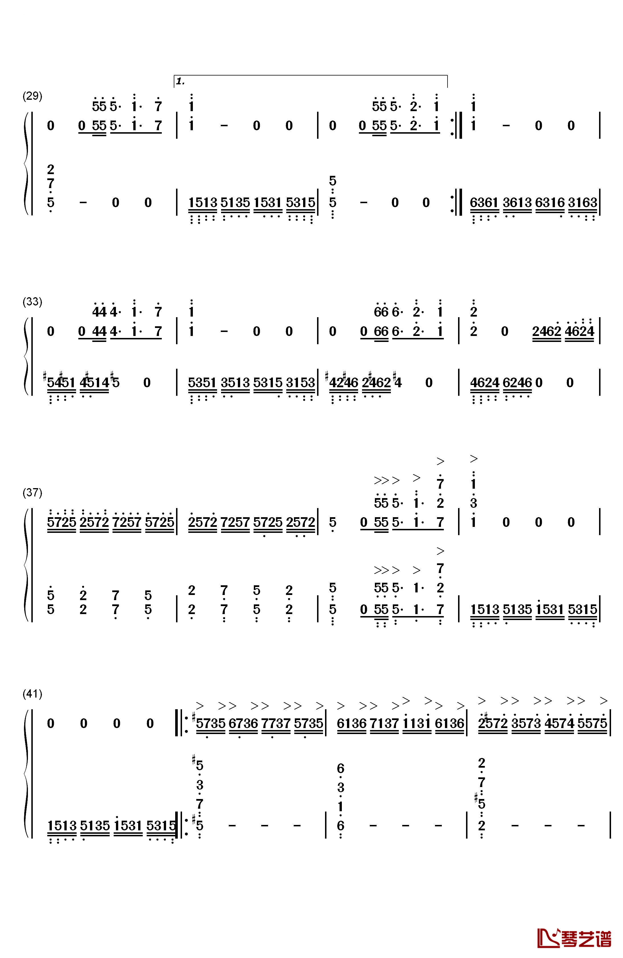 Wonderland钢琴简谱-数字双手-马克西姆3