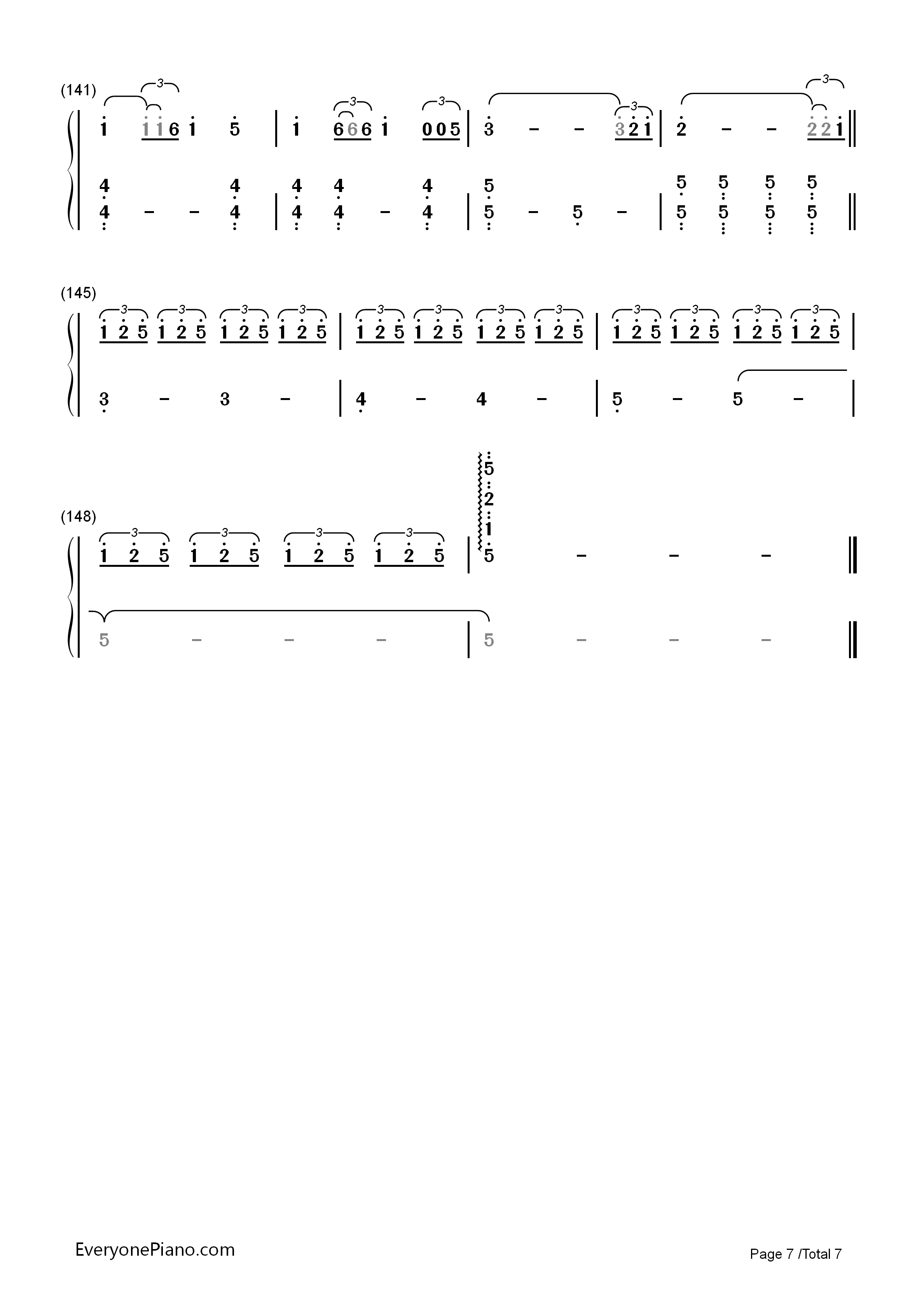 火花钢琴简谱-RADWIMPS演唱7